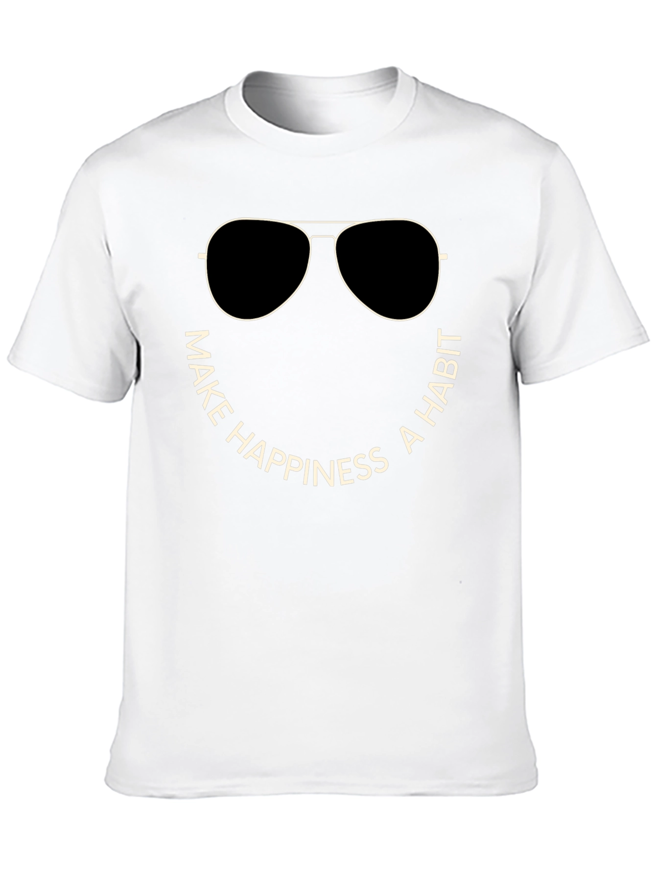Make Happiness a Habit Crew Neck T-Shirt