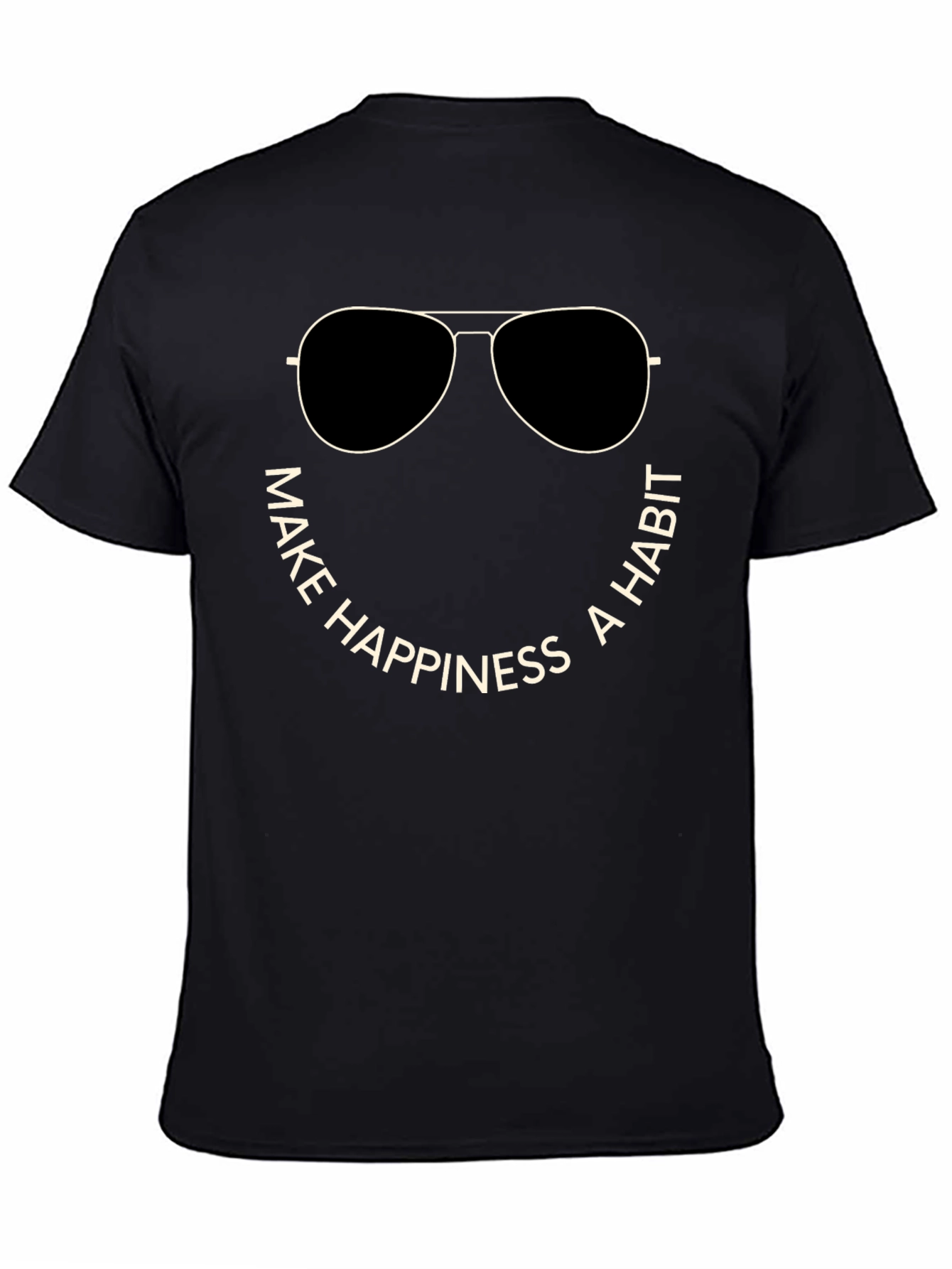 Make Happiness a Habit Crew Neck T-Shirt