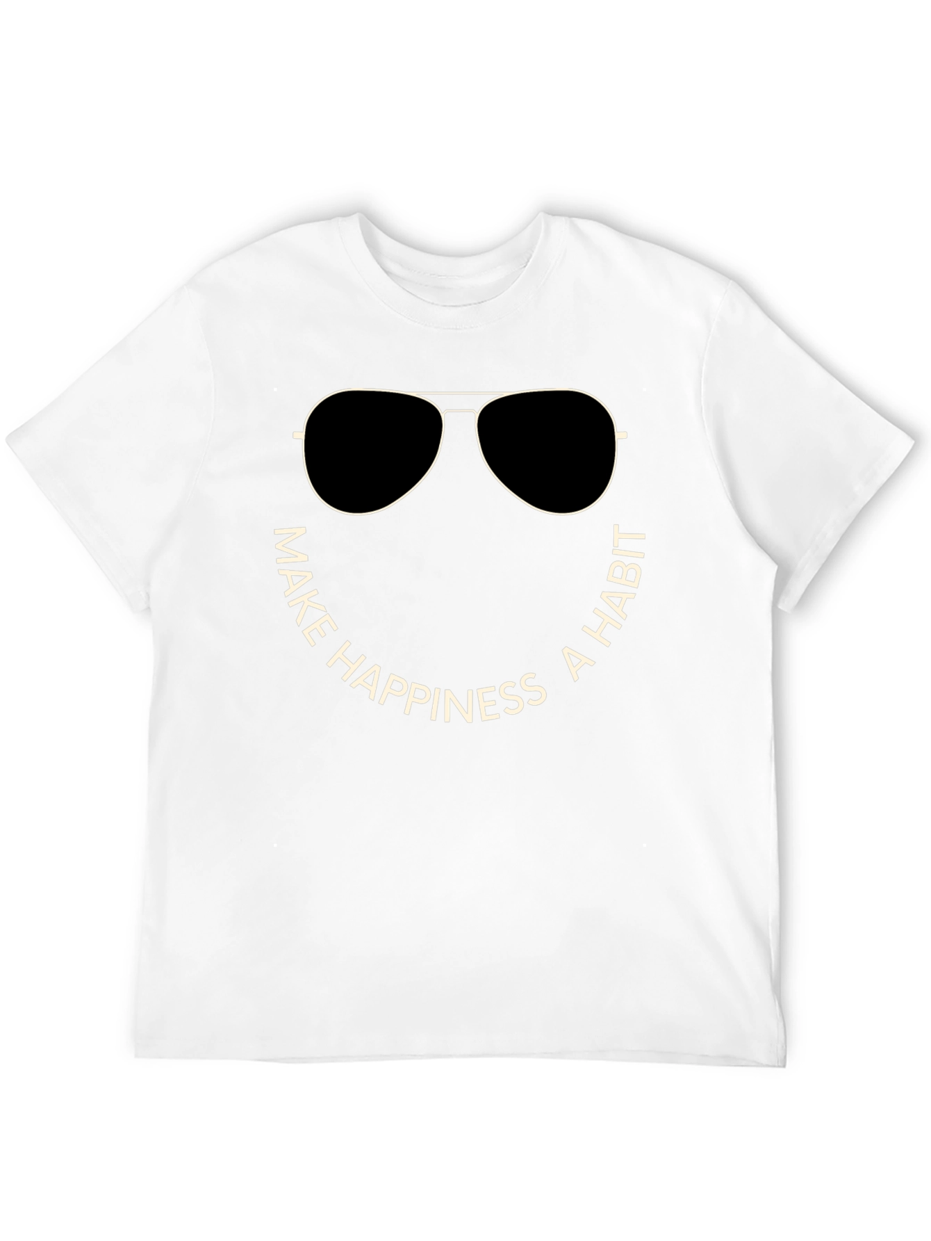 Make Happiness a Habit Crew Neck T-Shirt