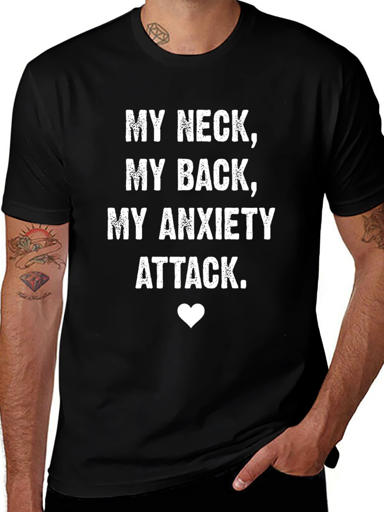 Humorous My Neck My Back Graphic T-Shirt