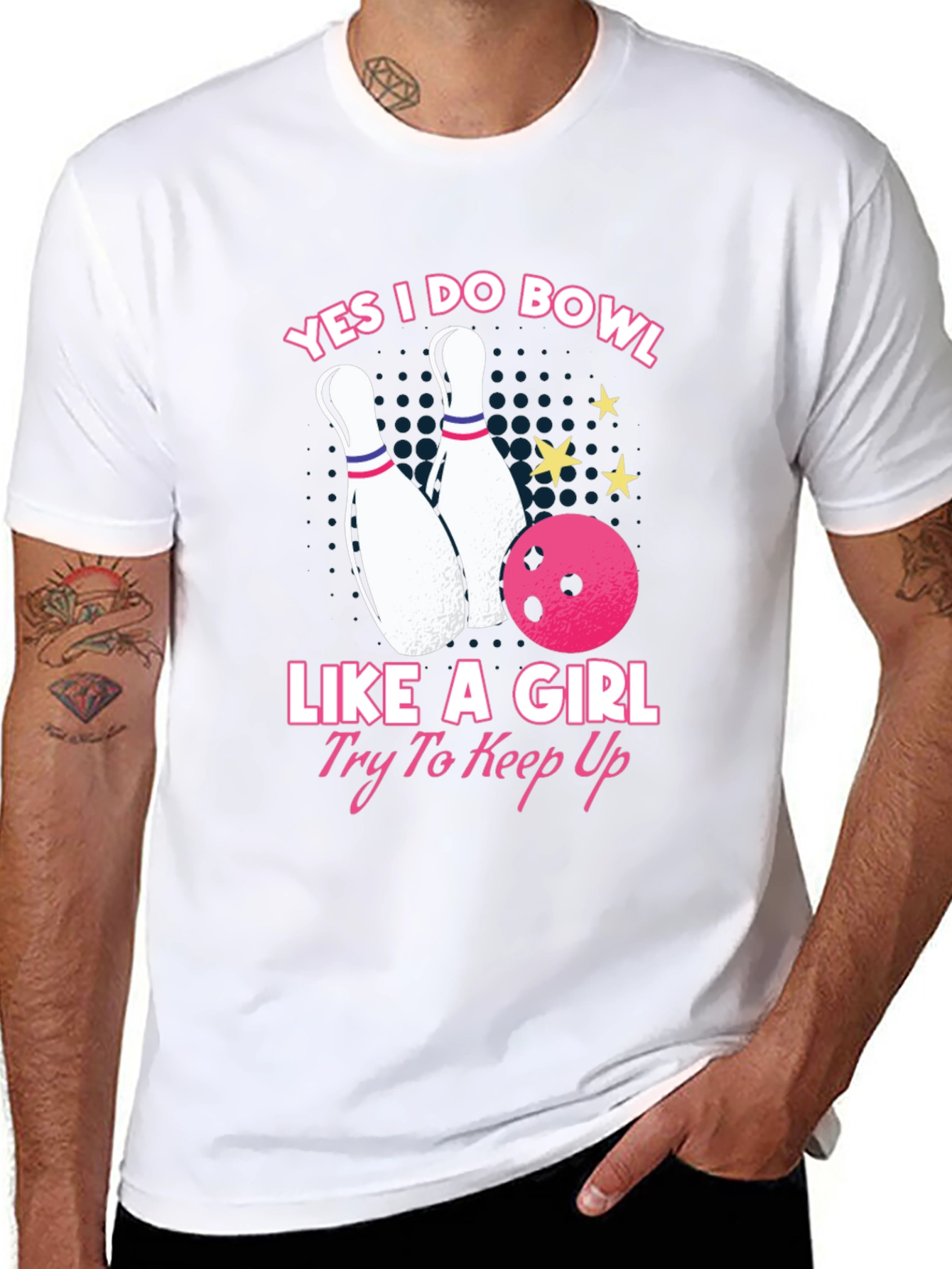 Yes I Do Bowl Like A Girl T-Shirt