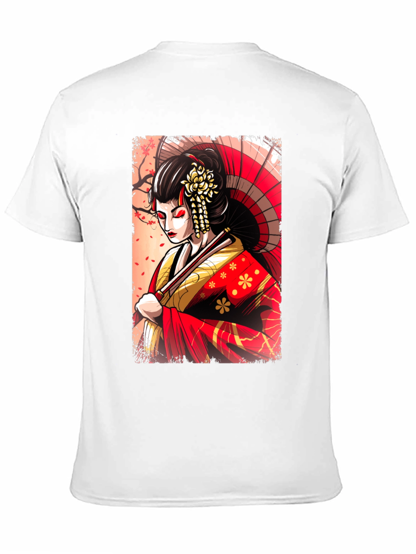 Geisha Graphic T-Shirt - Unique Japanese Art Tee