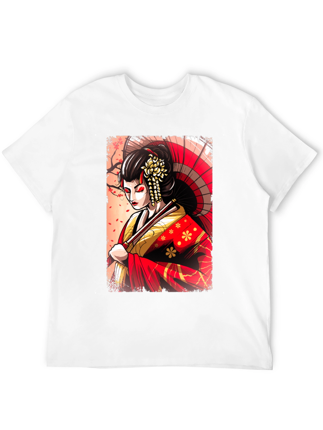 Geisha Graphic T-Shirt - Unique Japanese Art Tee