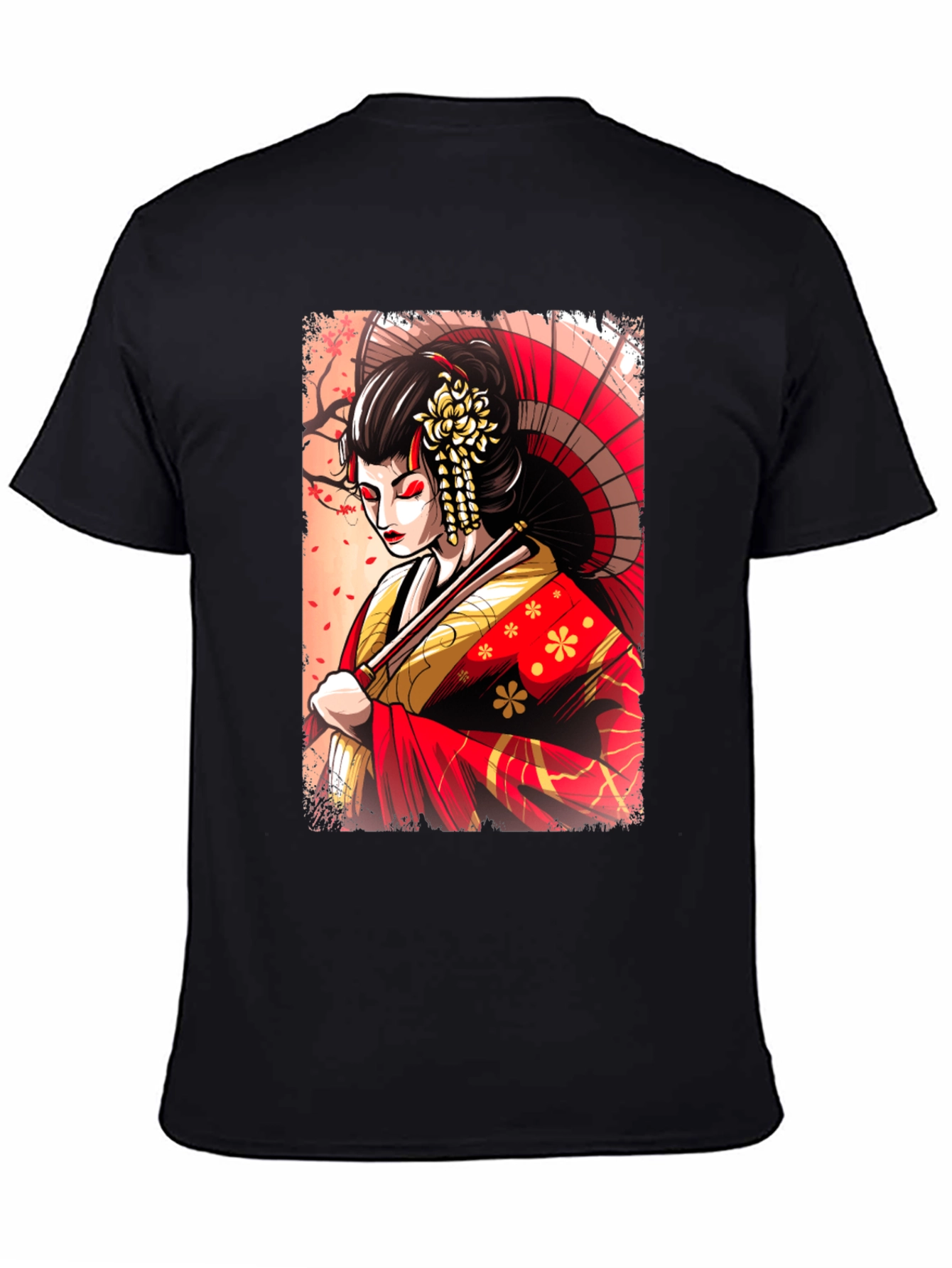 Geisha Graphic T-Shirt - Unique Japanese Art Tee