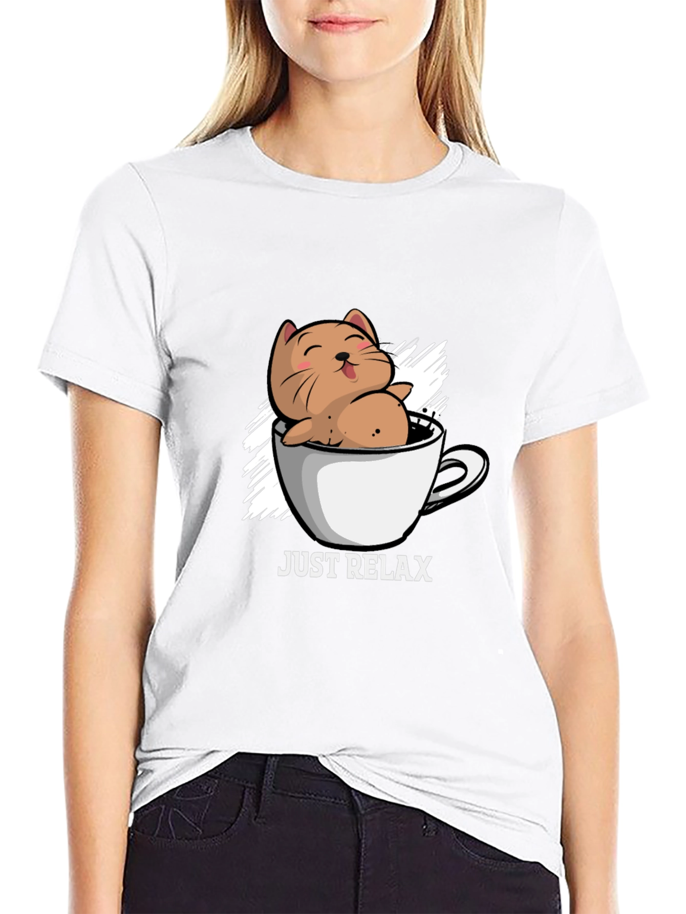 Just Relax Cat Mug T-Shirt