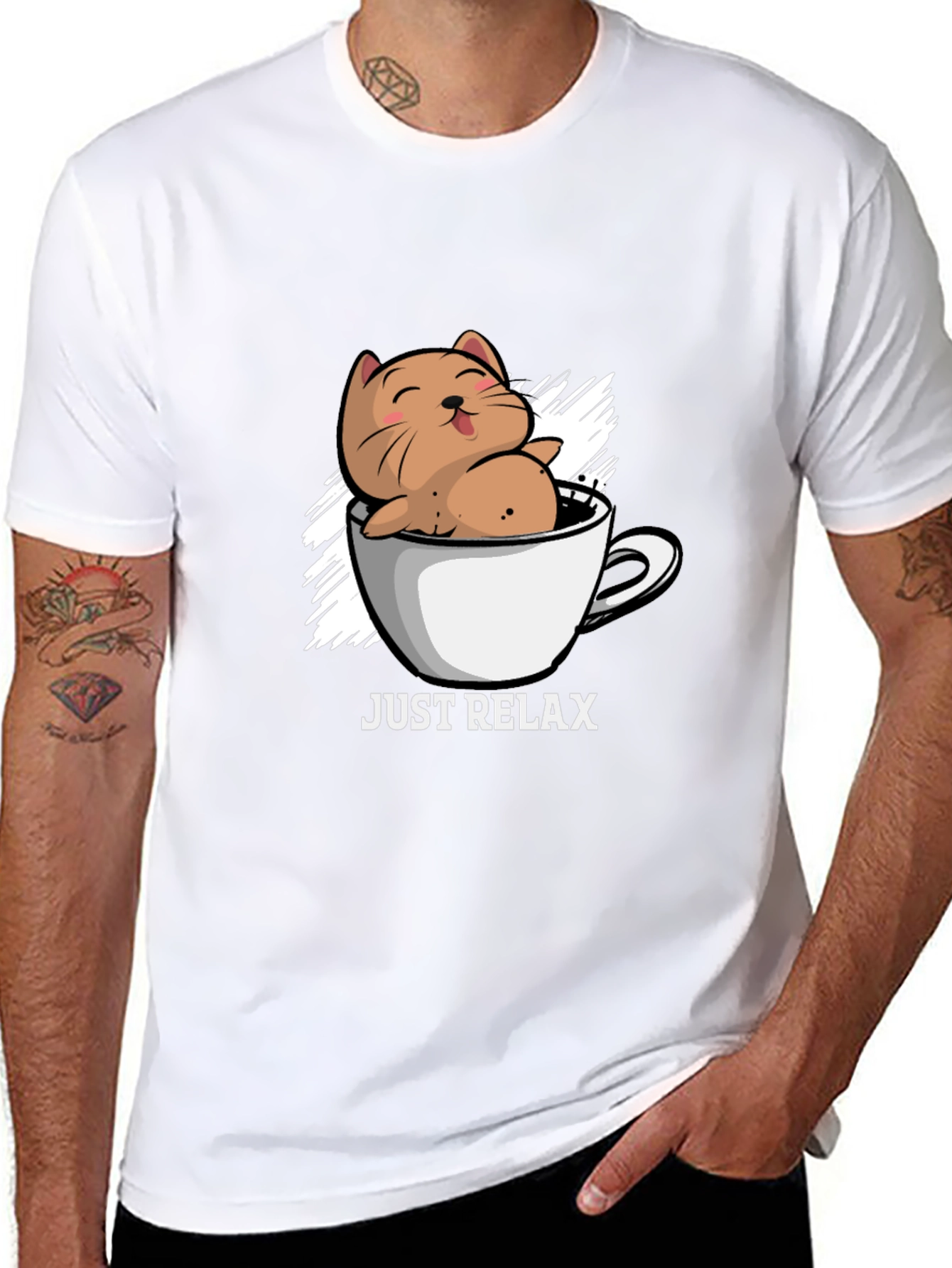 Just Relax Cat Mug T-Shirt