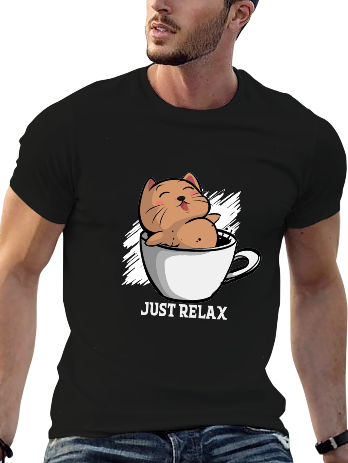 Just Relax Cat Mug T-Shirt