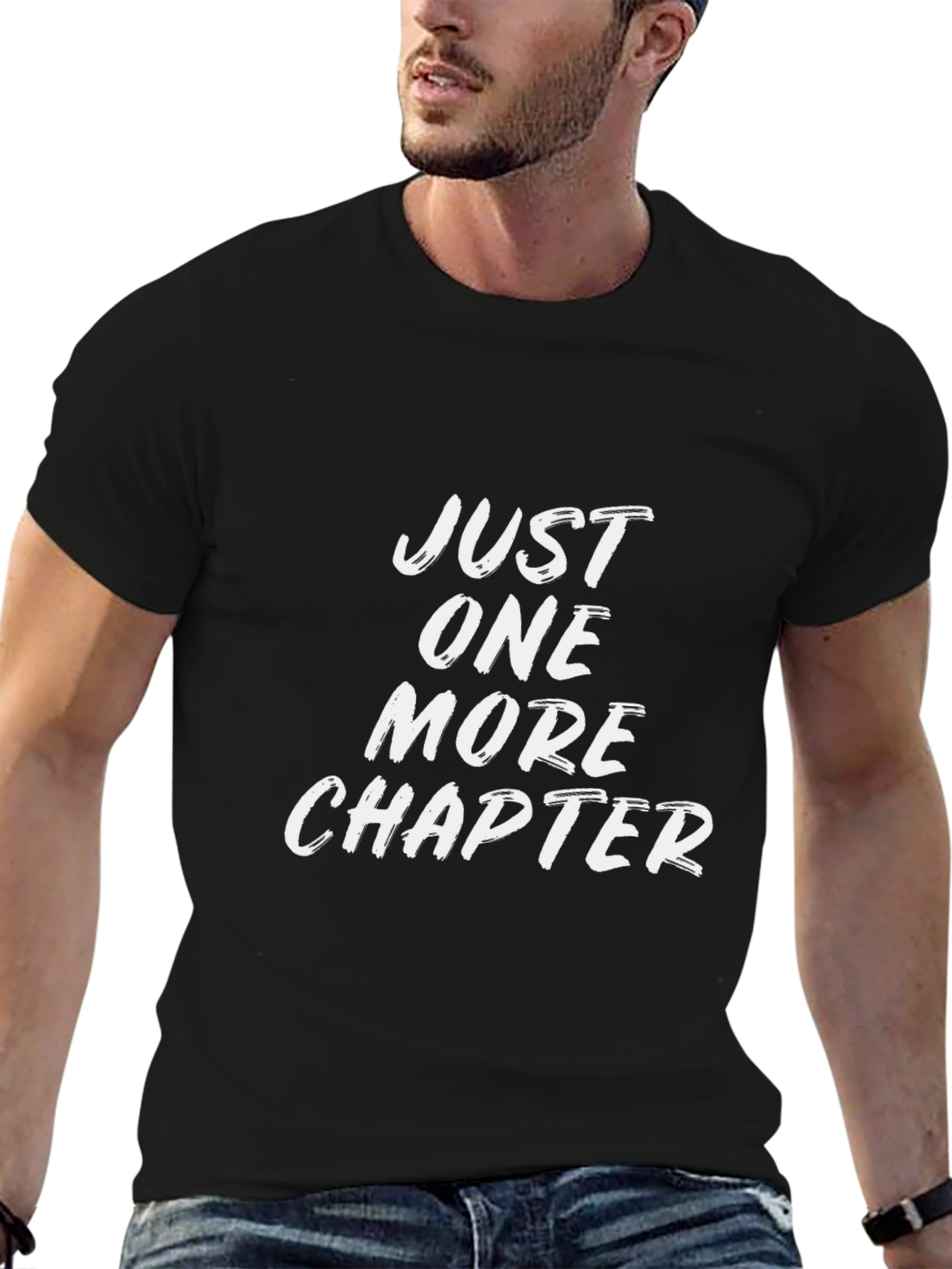 Just One More Chapter Graphic Tee - Black