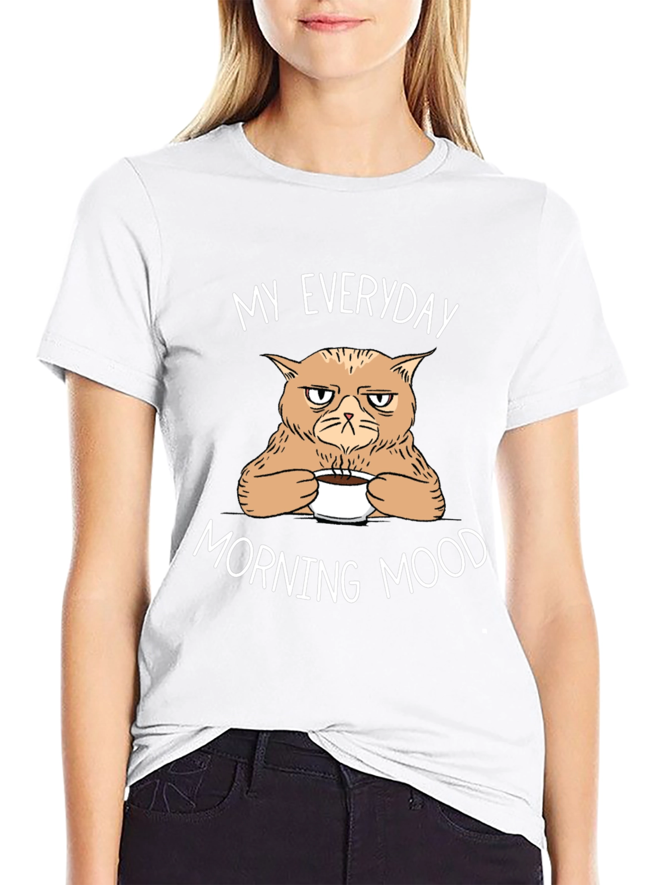 Grumpy Cat Morning Mood Tee
