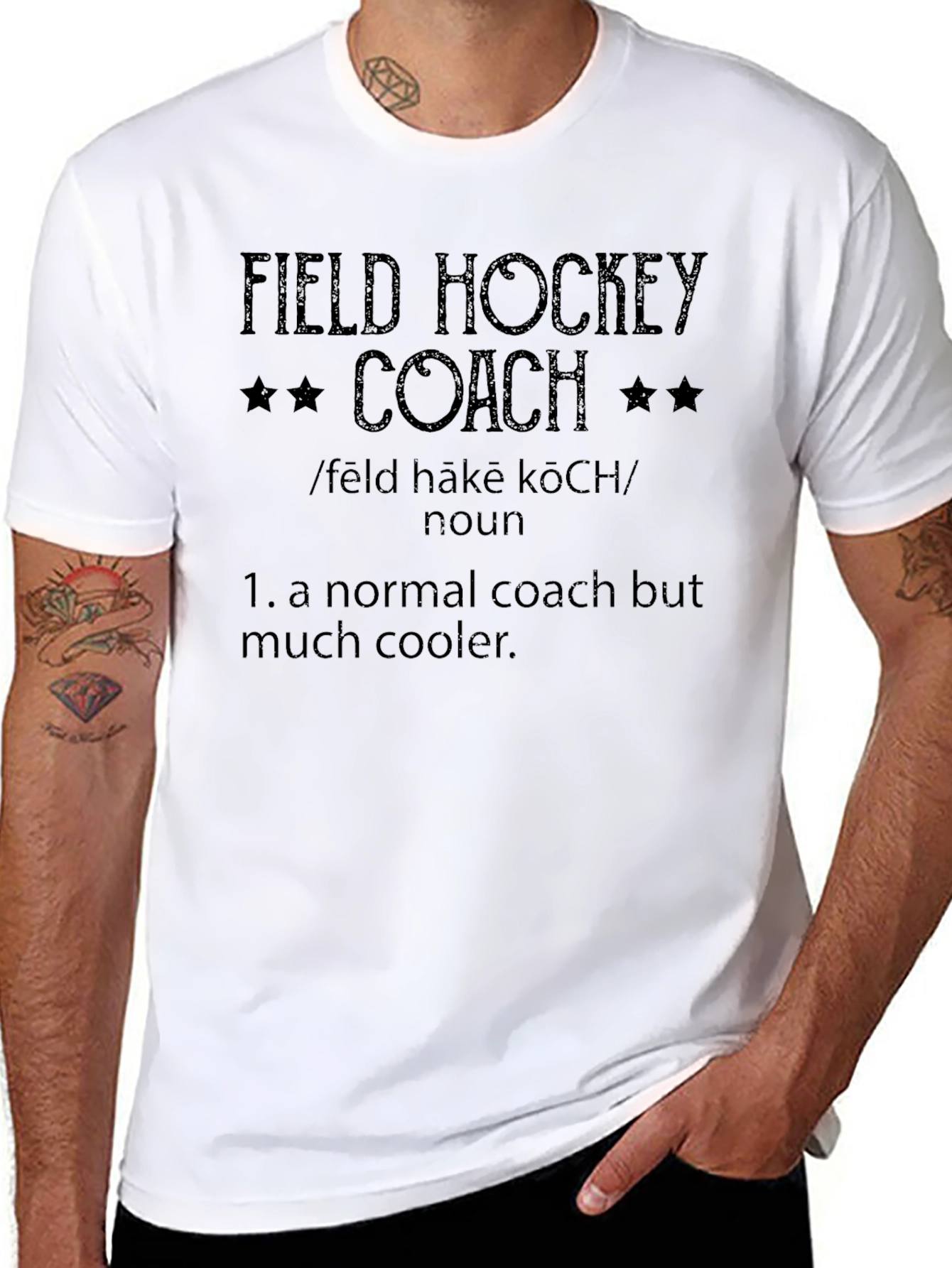 Field Hockey Coach Definition T-Shirt - Cool Coach Apparel