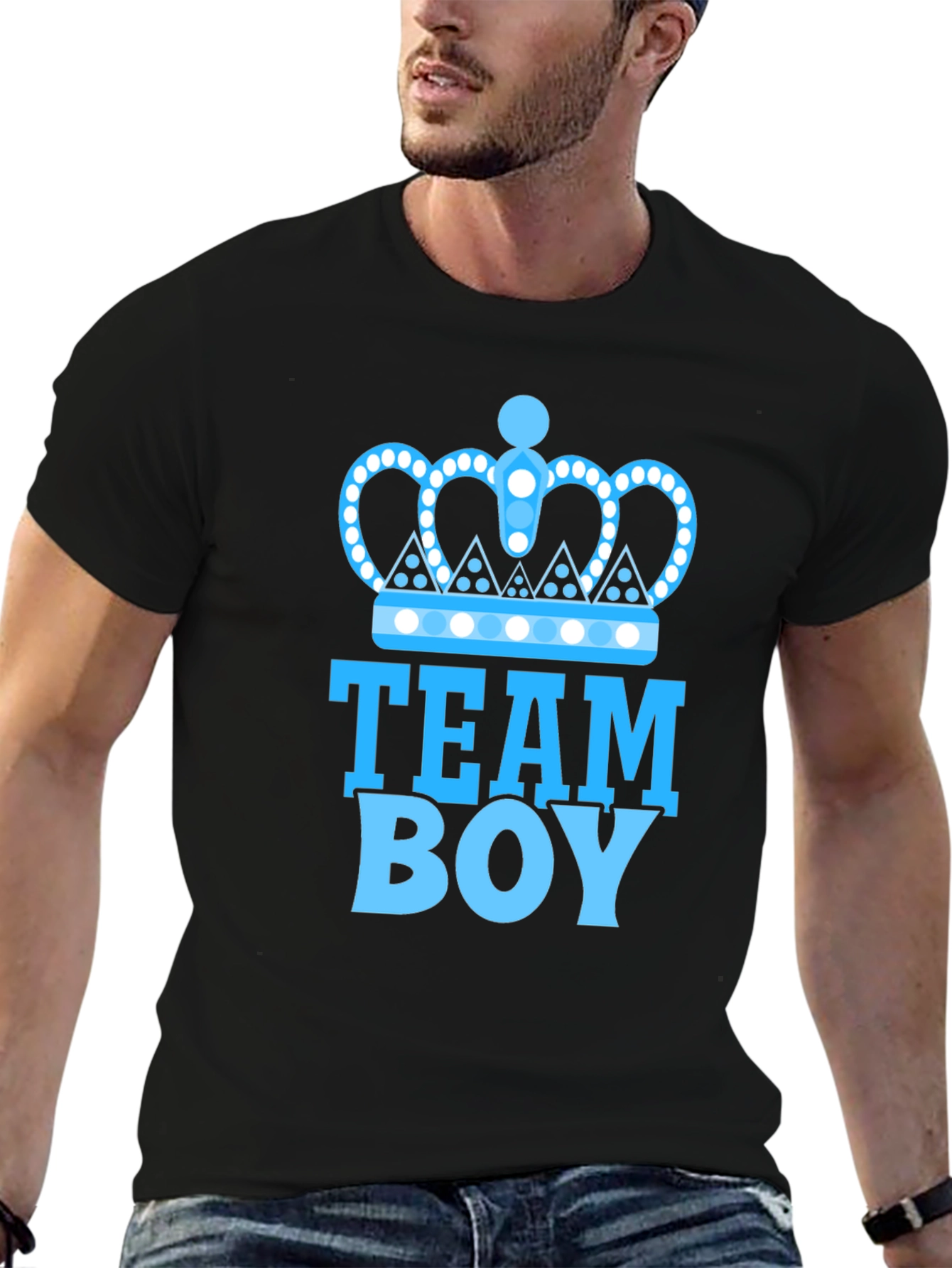 Team Boy Blue Crown Baby Shower T-Shirt