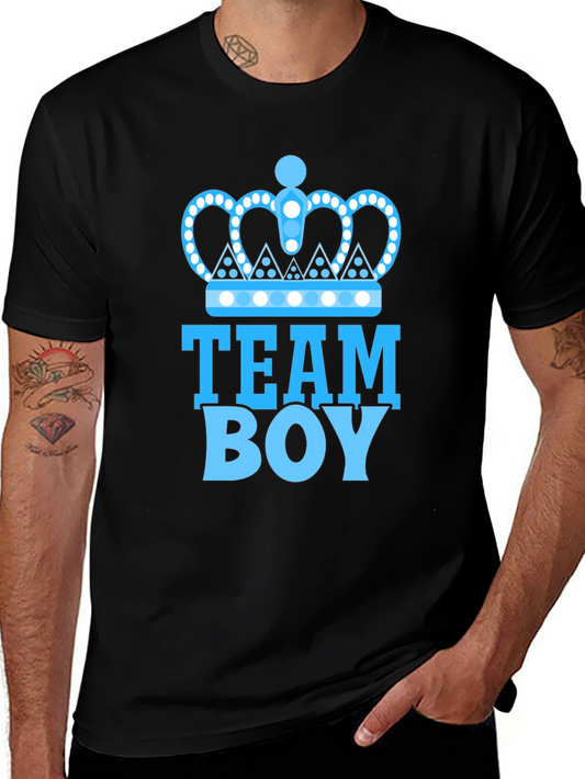 Team Boy Blue Crown Baby Shower T-Shirt