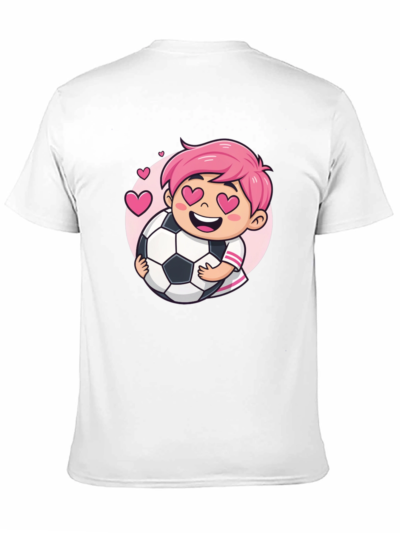 Boy Soccer Love Black T-Shirt