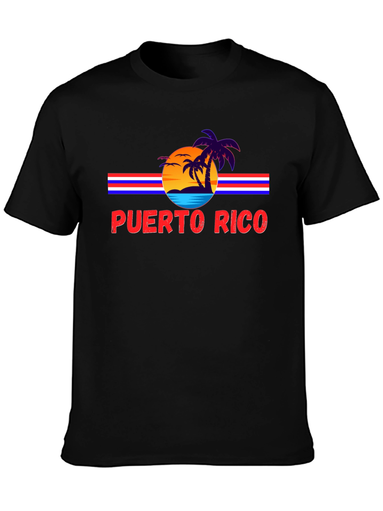 Puerto Rico Retro Sunset T-Shirt
