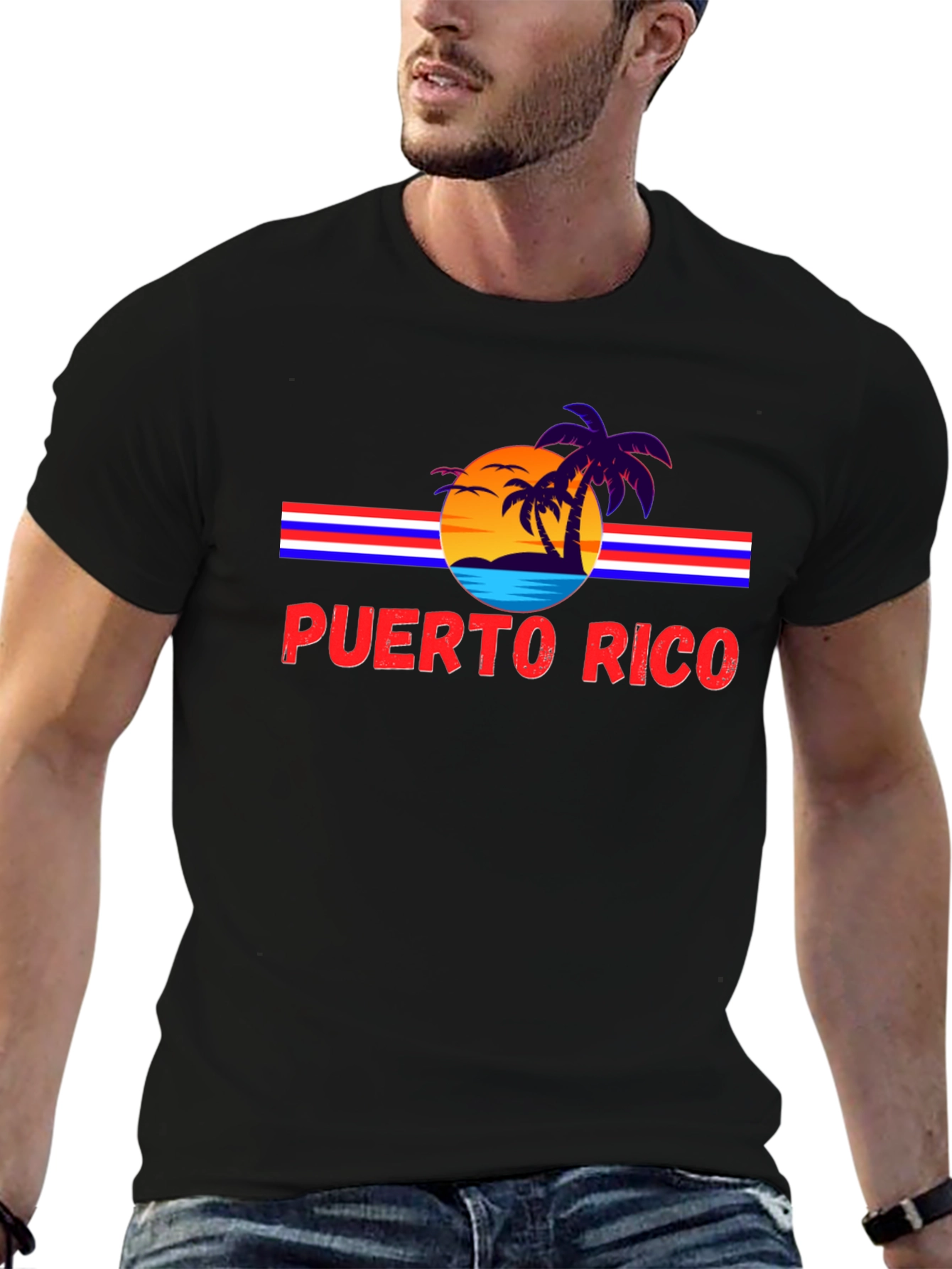 Puerto Rico Retro Sunset T-Shirt