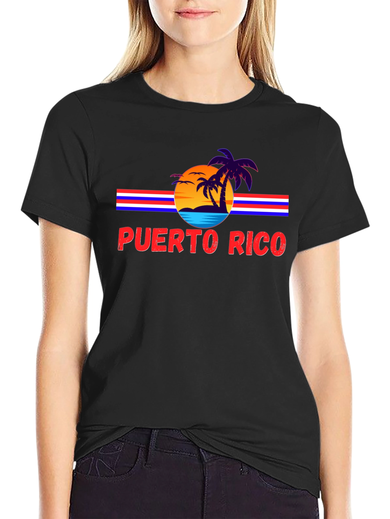 Puerto Rico Retro Sunset T-Shirt