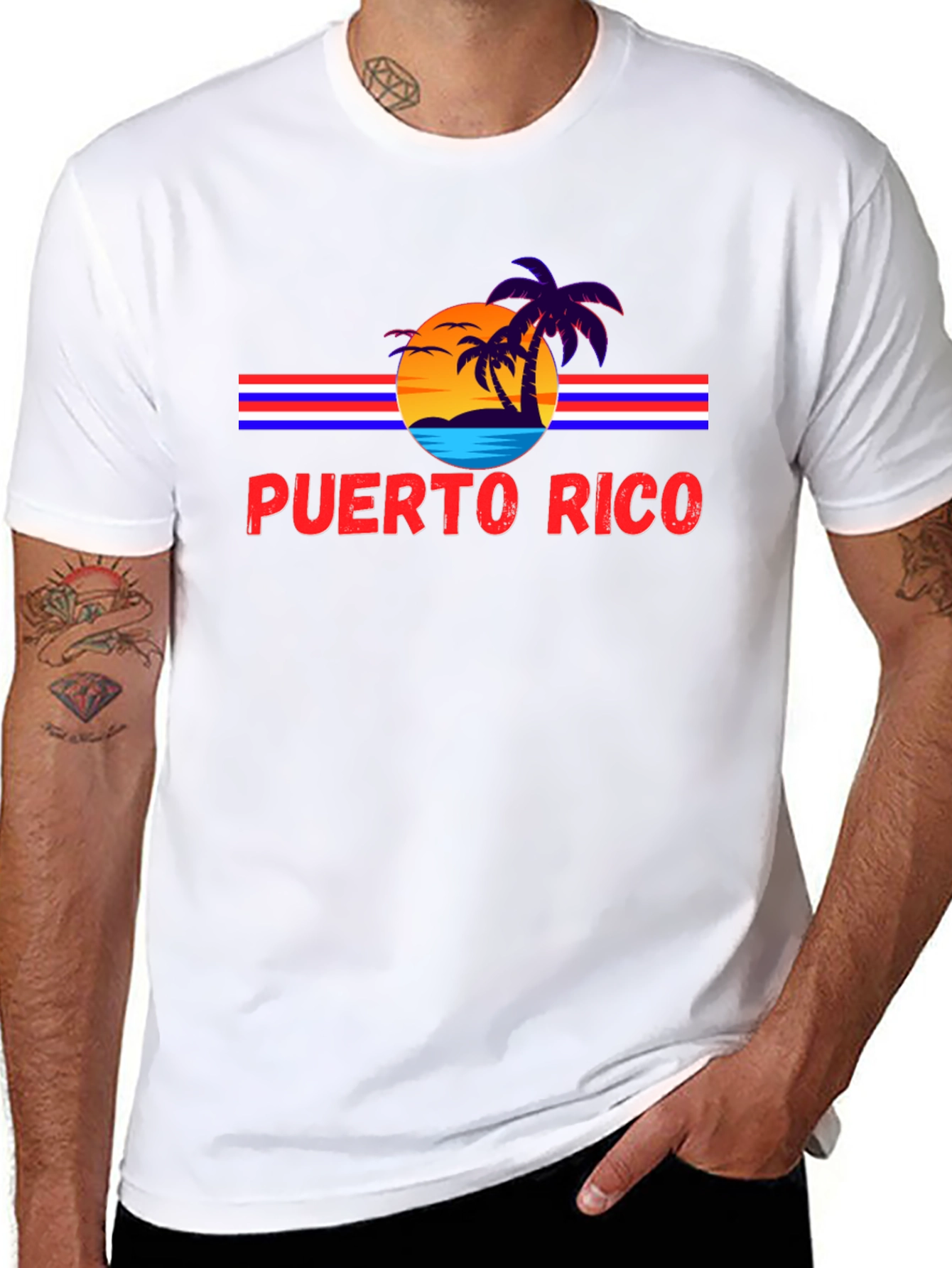Puerto Rico Retro Sunset T-Shirt