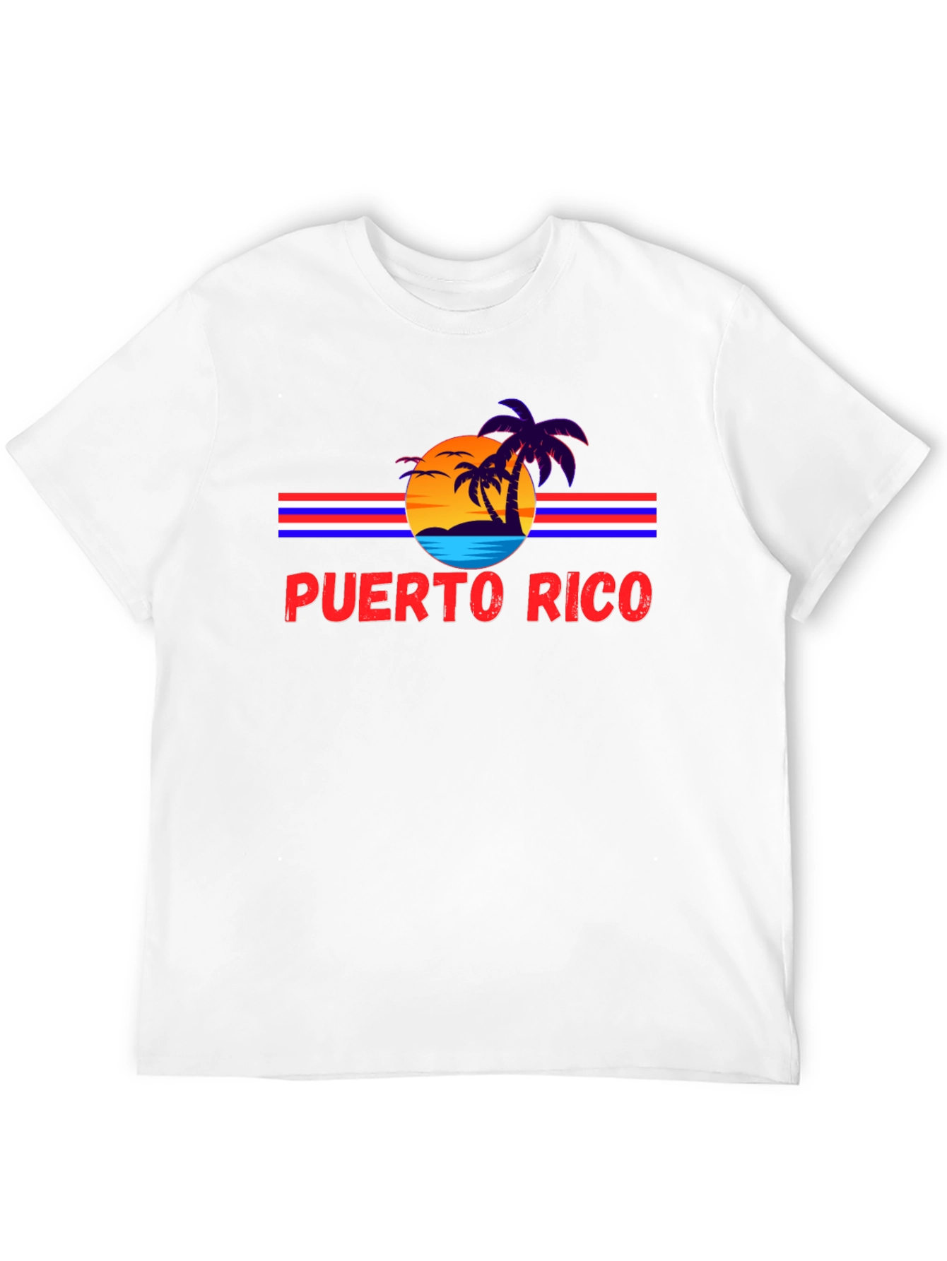 Puerto Rico Retro Sunset T-Shirt