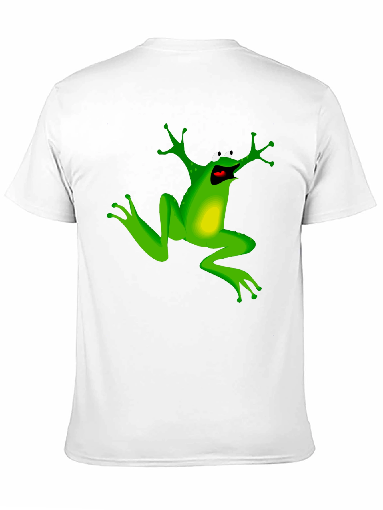 Frog Cartoon Graphic Print Black T-Shirt