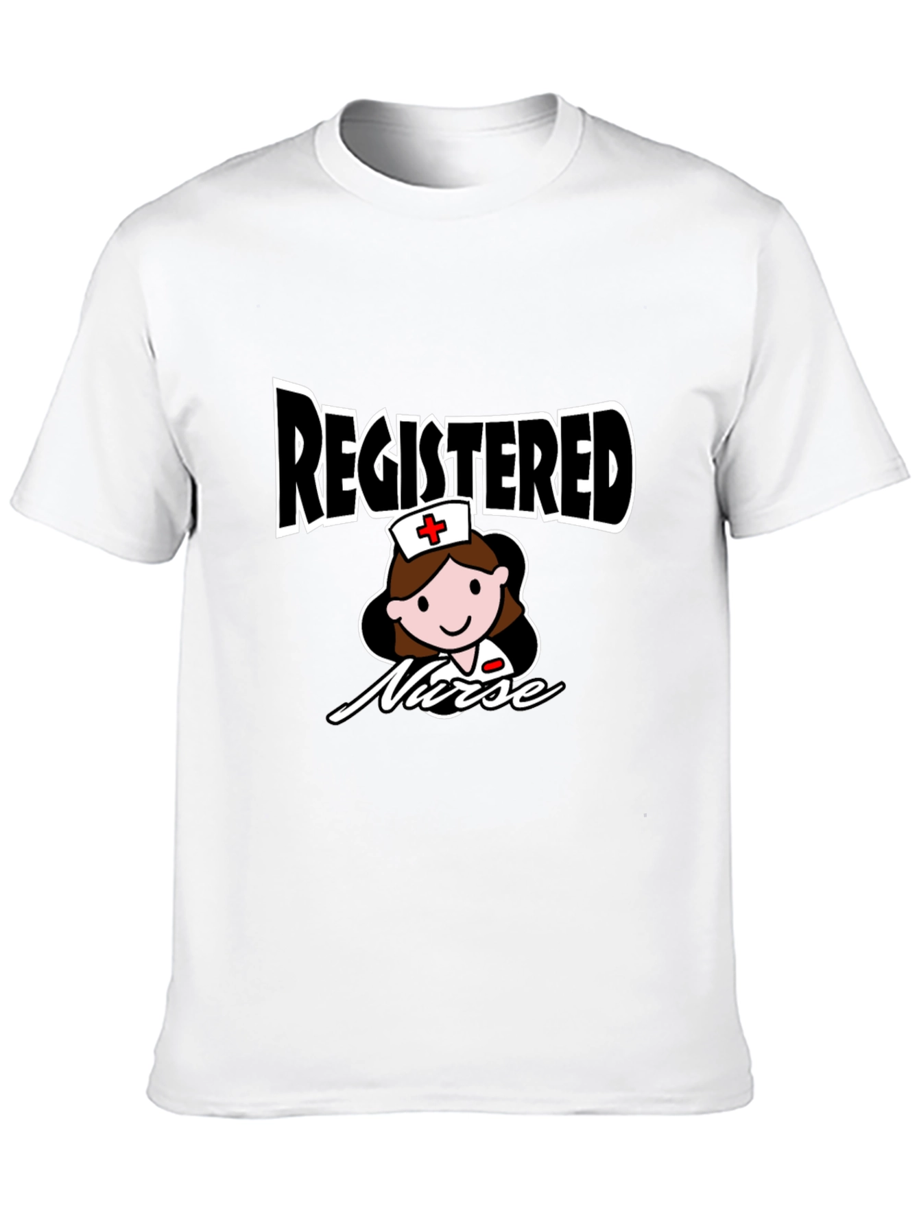 Registered Nurse T-Shirt - Cute Cartoon Design