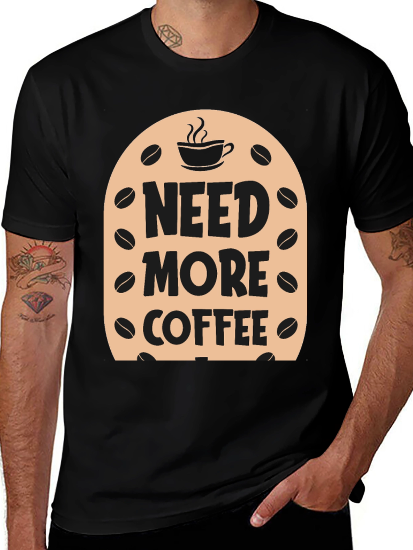 Need More Coffee T-Shirt - Black