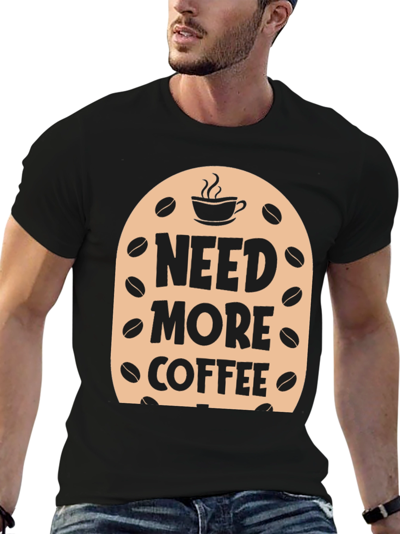 Need More Coffee T-Shirt - Black