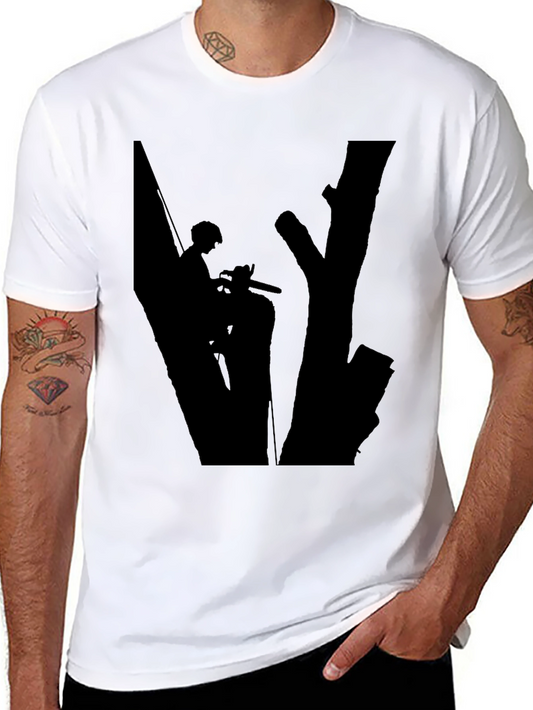 Arborist Silhouette Graphic Tee - Black