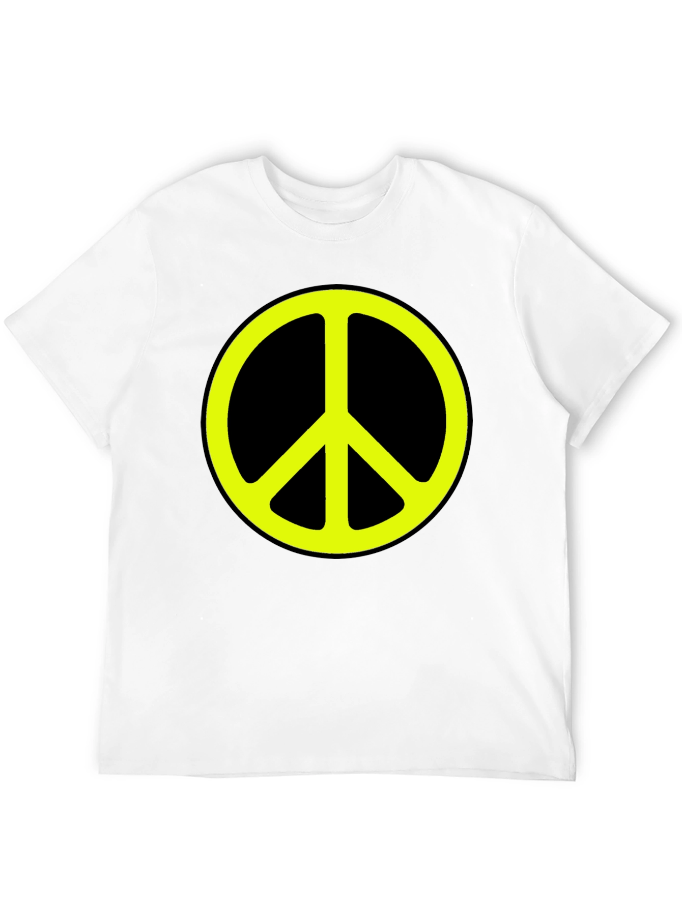 Peace Sign Graphic Tee - Classic Black