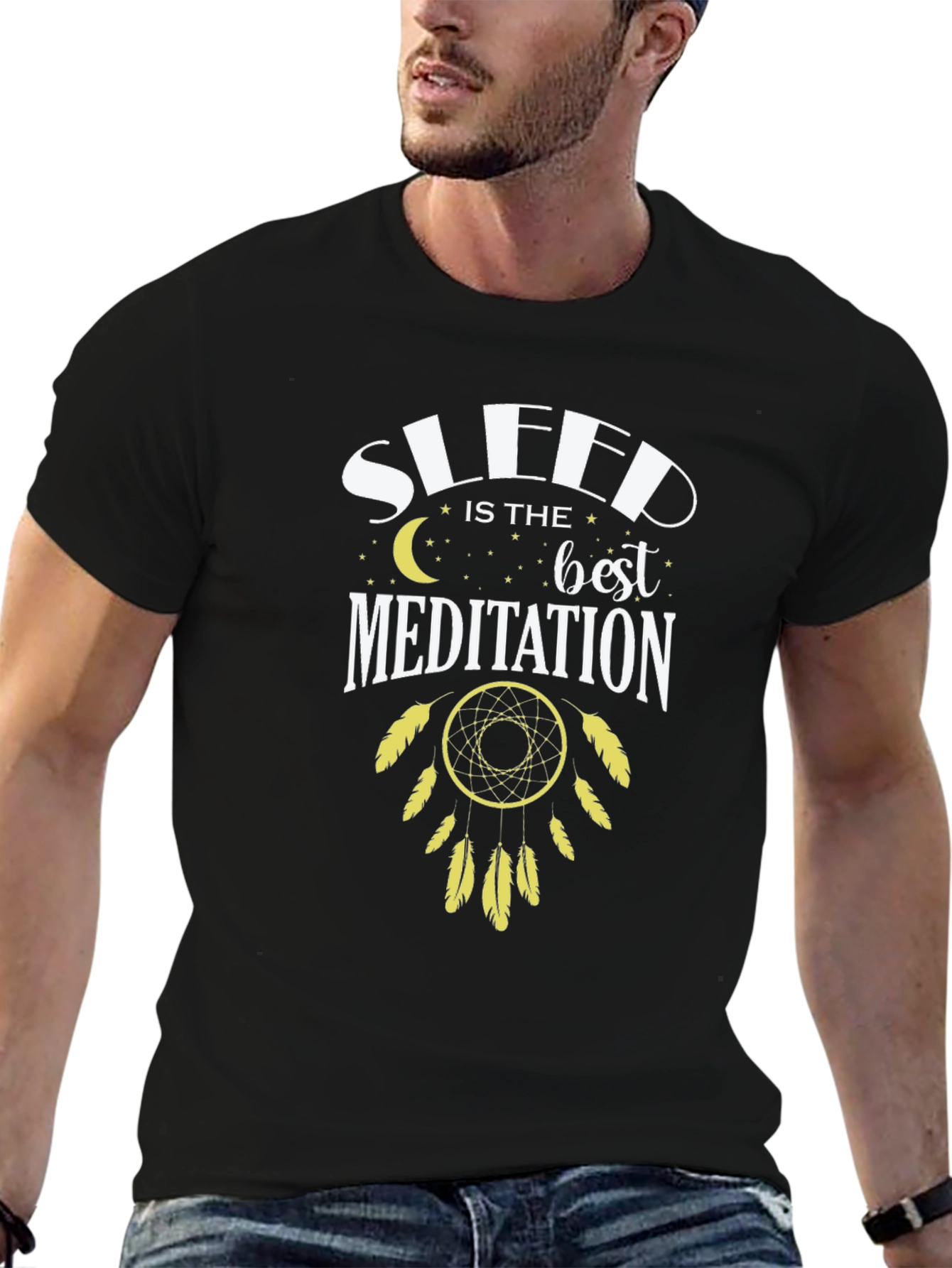 Sleep is the Best Meditation Dreamcatcher T-Shirt