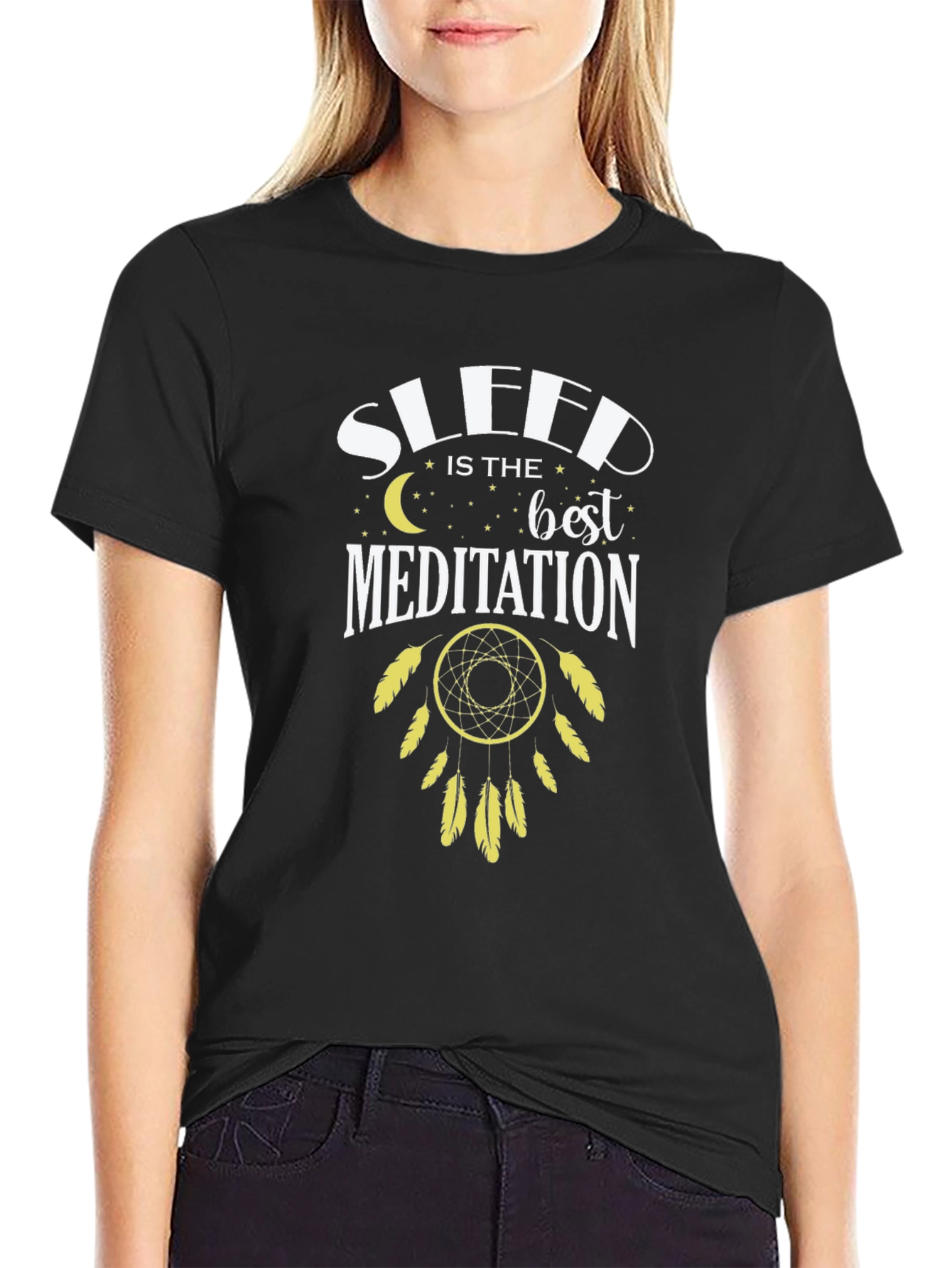Sleep is the Best Meditation Dreamcatcher T-Shirt