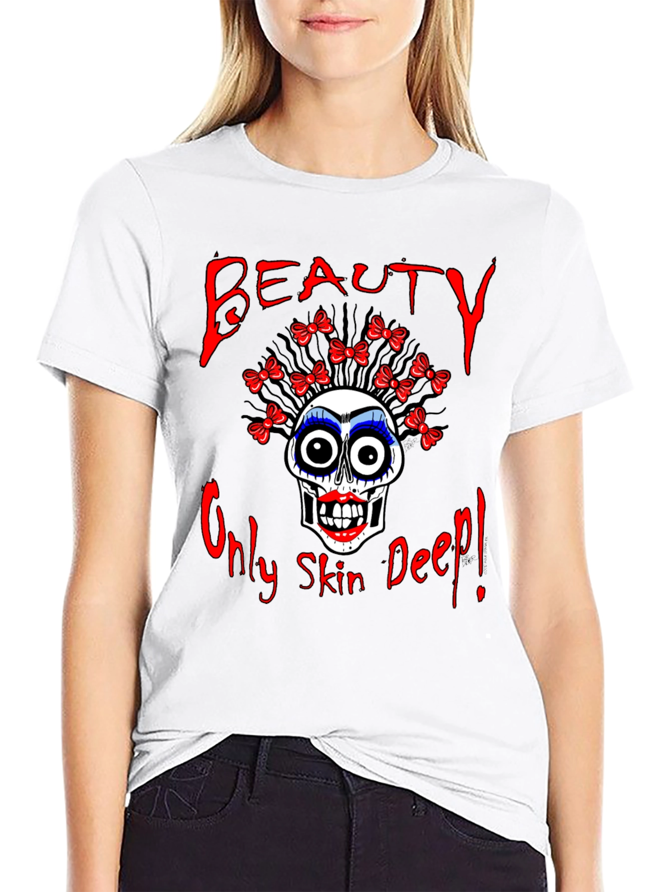 Beauty Only Skin Deep Graphic T-Shirt
