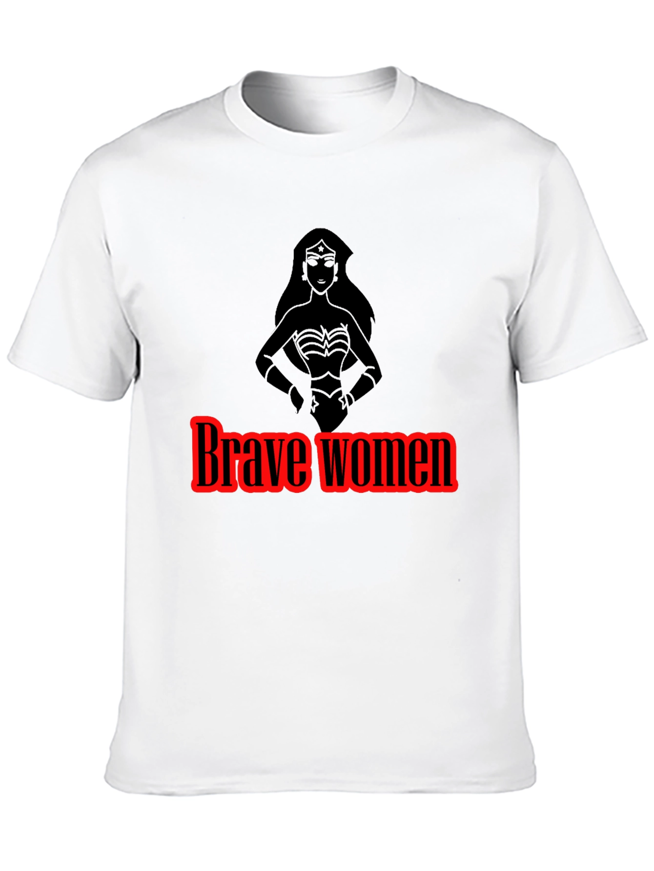 Brave Women Graphic Tee - Black