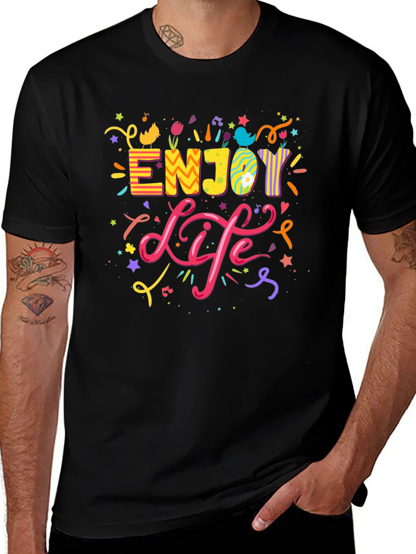 Enjoy Life Black T-Shirt