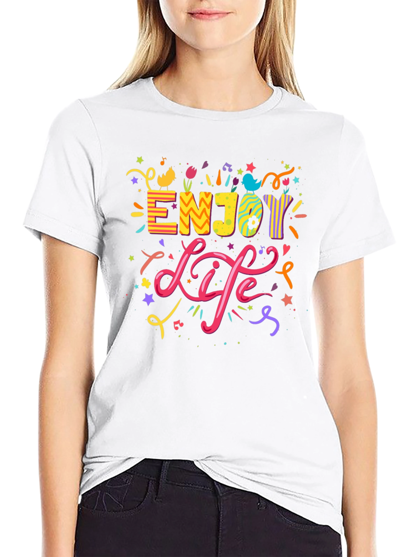 Enjoy Life Black T-Shirt