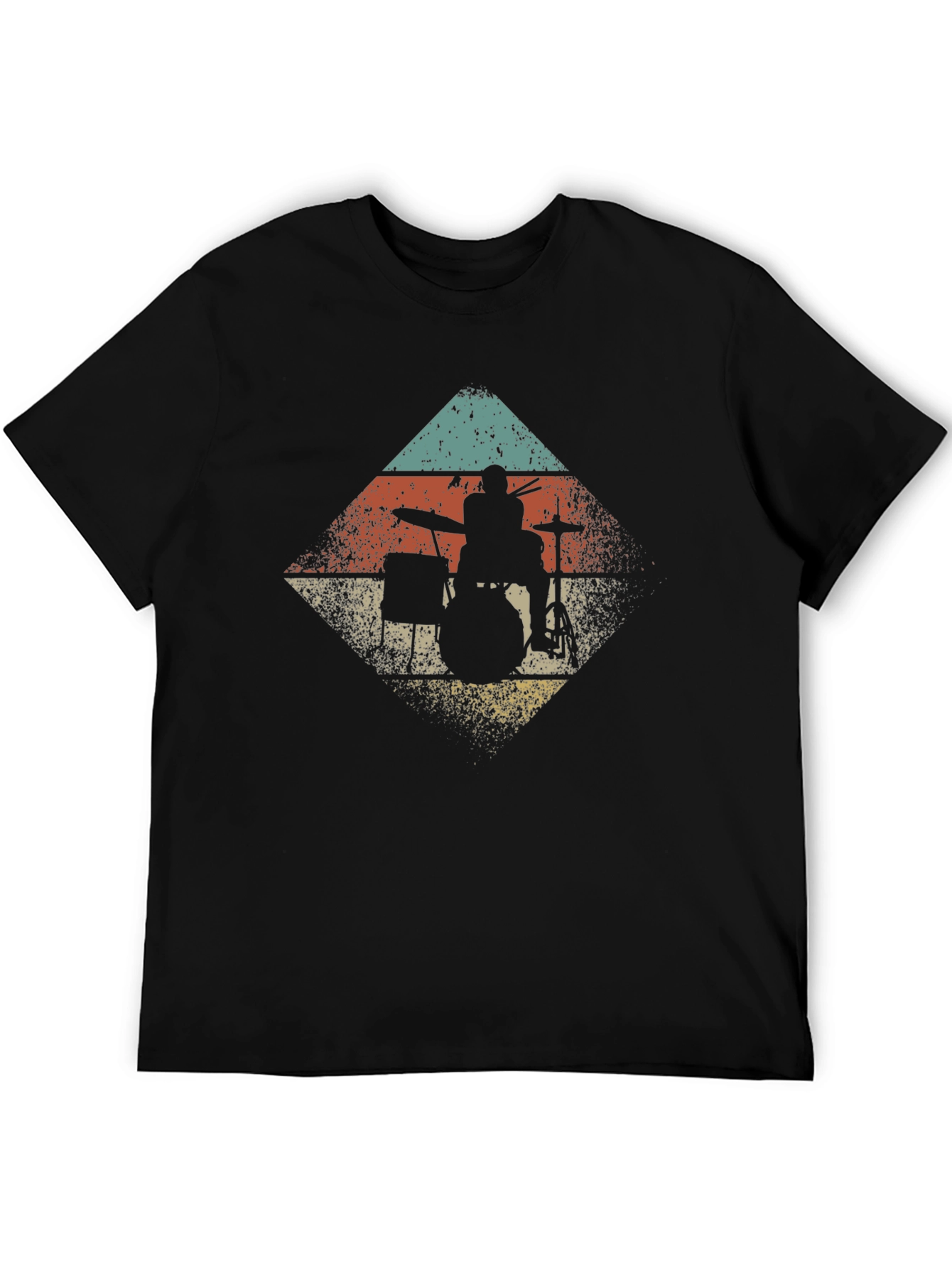 Retro Drummer Silhouette Tee
