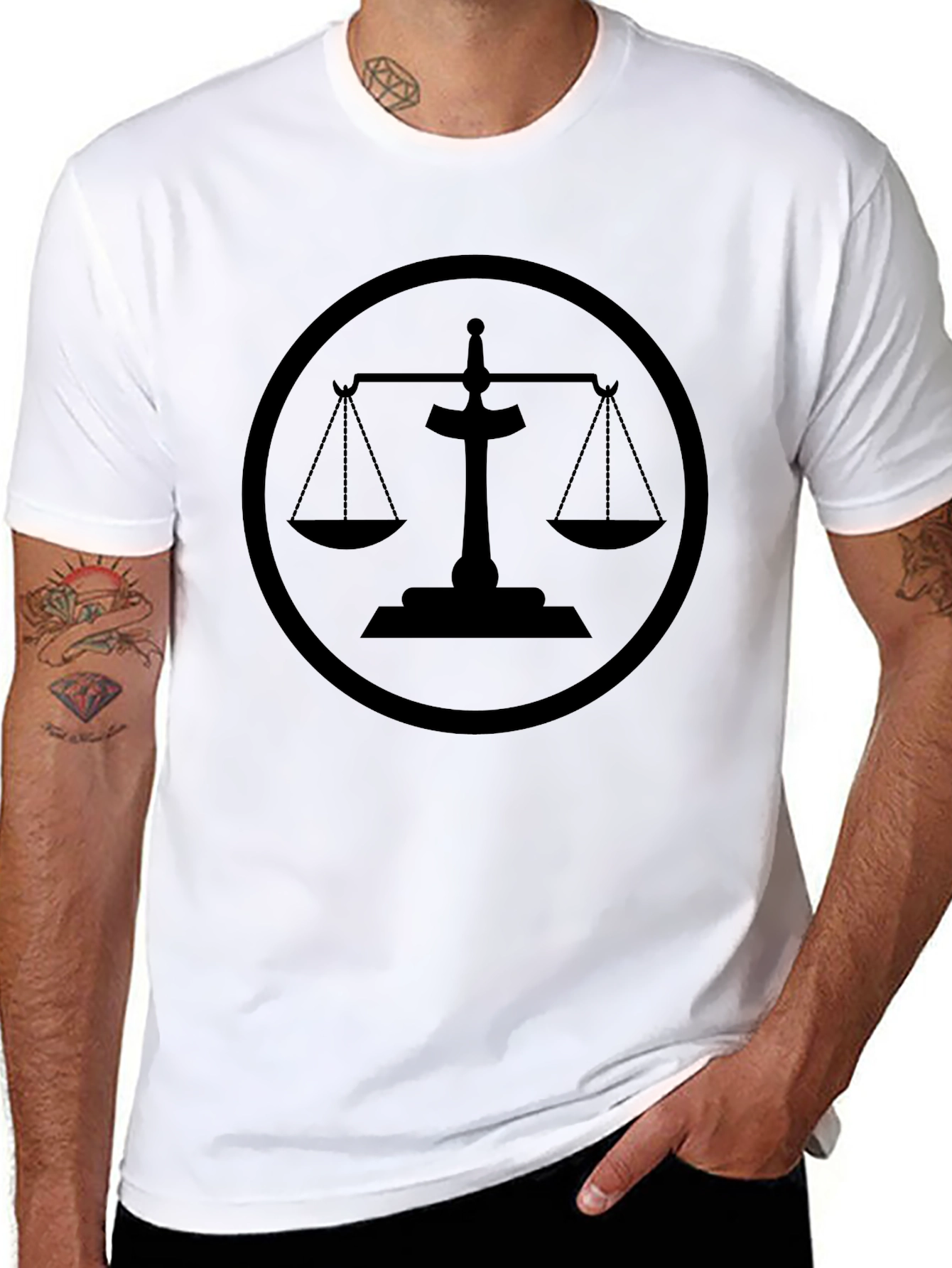 Scales of Justice T-Shirt - Classic Symbol Tee