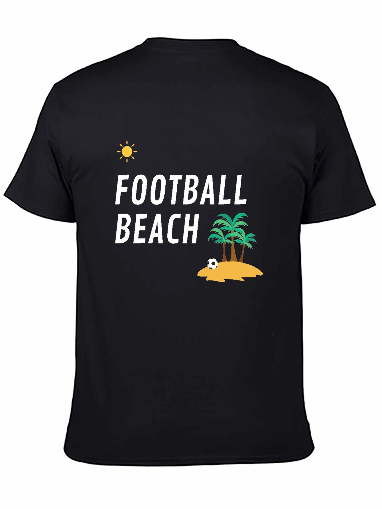 Football Beach Graphic T-Shirt