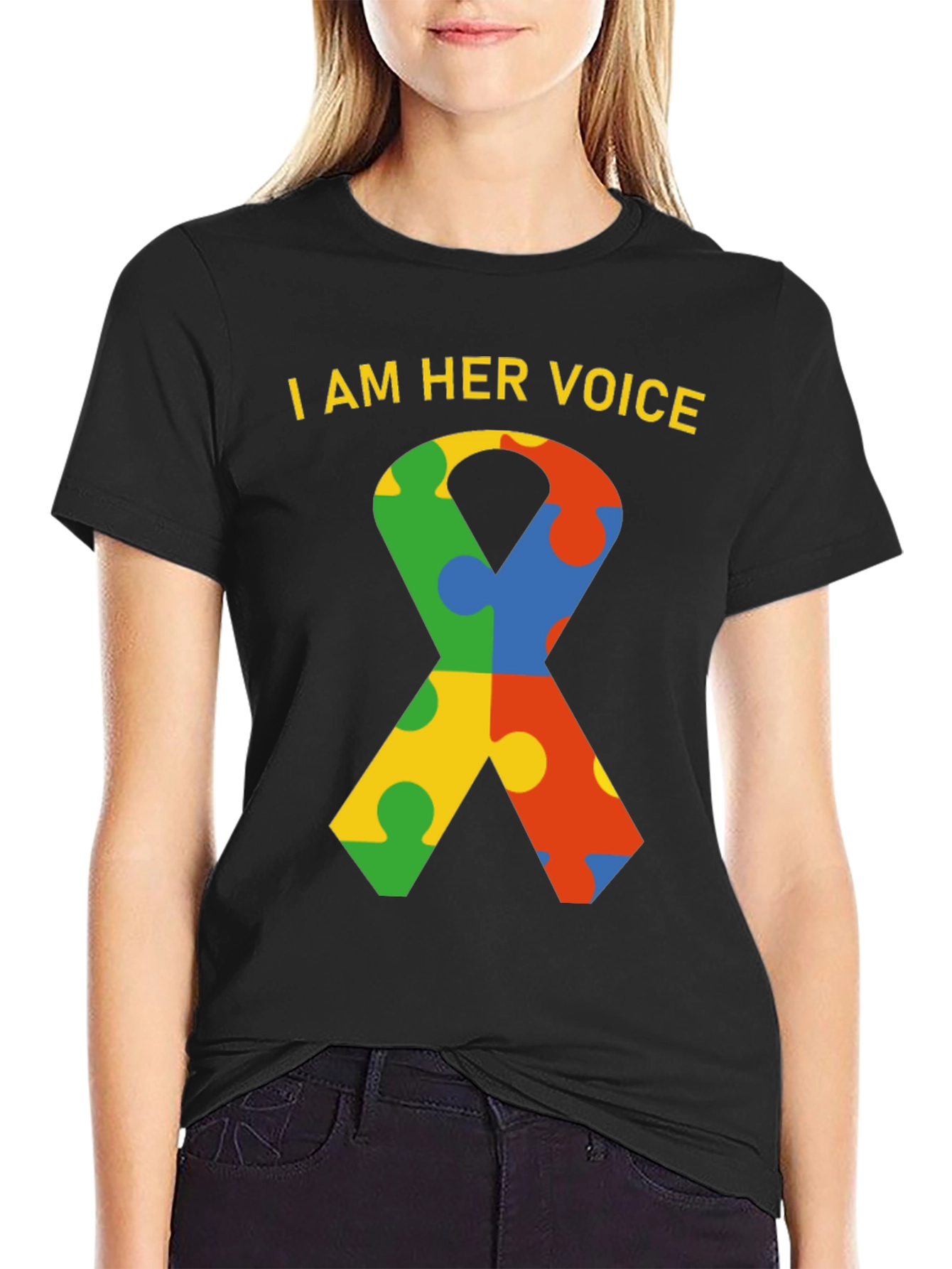 Autism Awareness T-Shirt - I am Her Voice