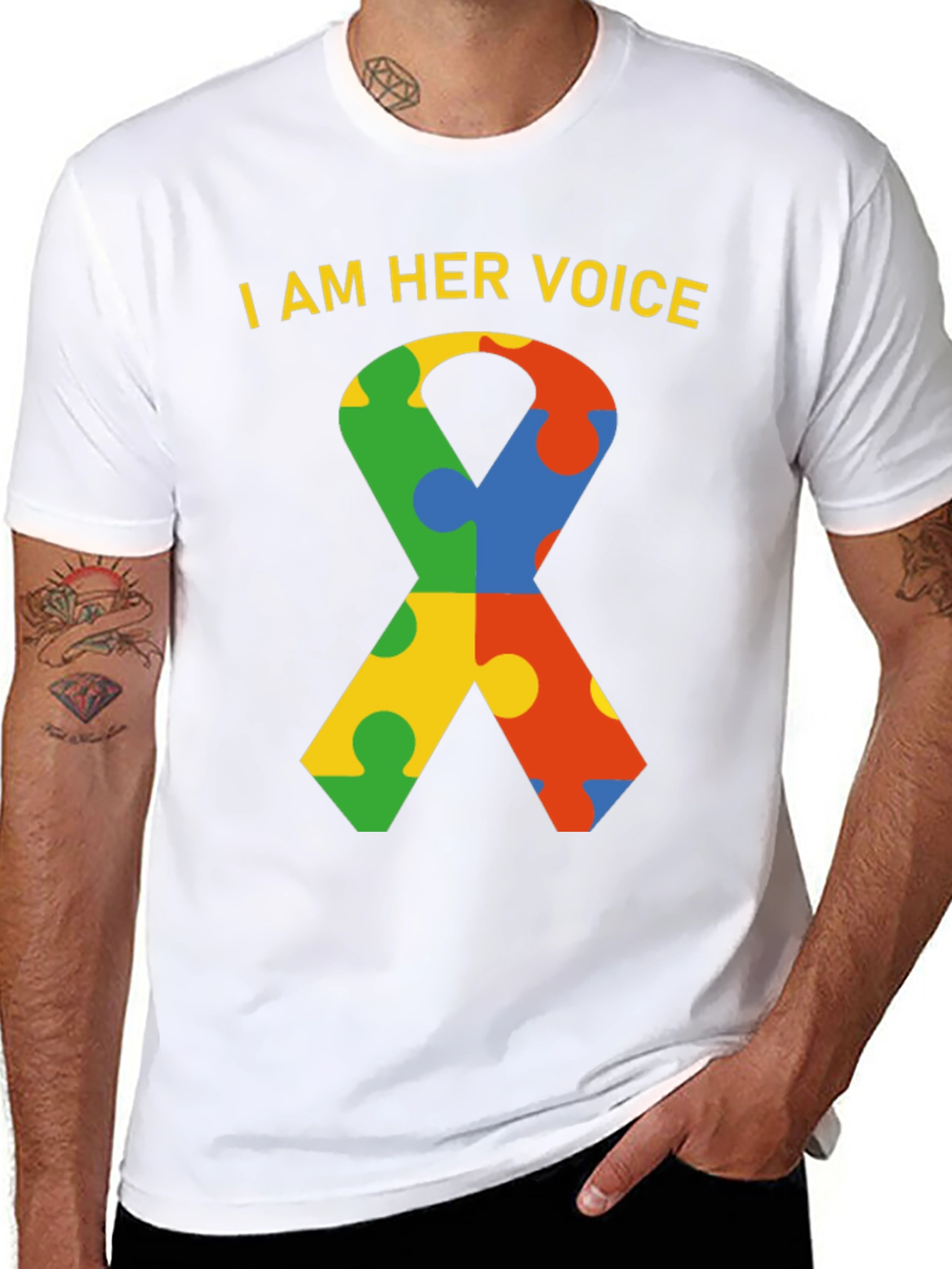 Autism Awareness T-Shirt - I am Her Voice