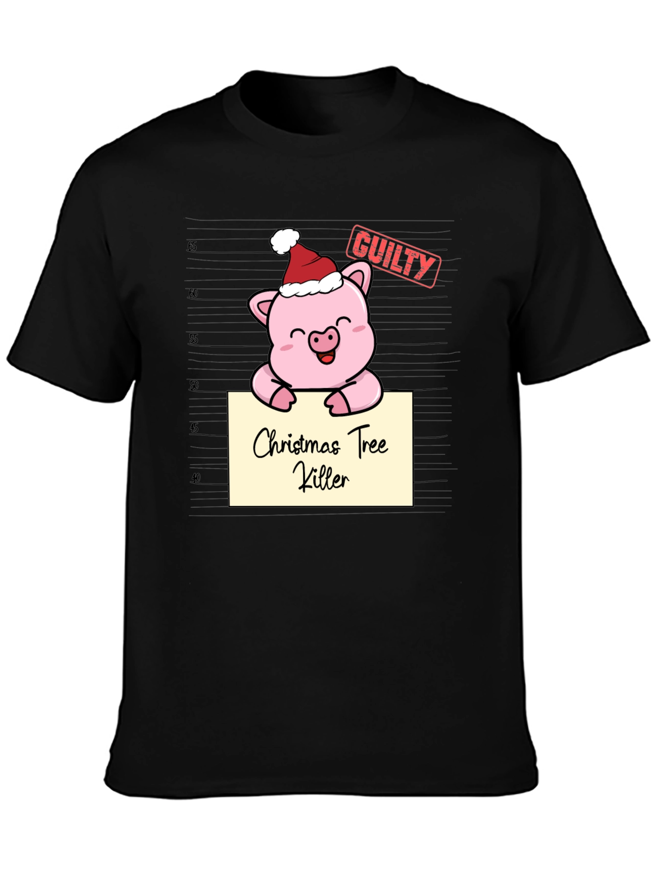 Christmas Tree Killer Pig T-Shirt