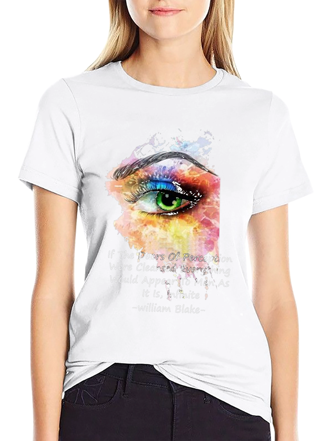 Perception Eye T-Shirt - William Blake Quote