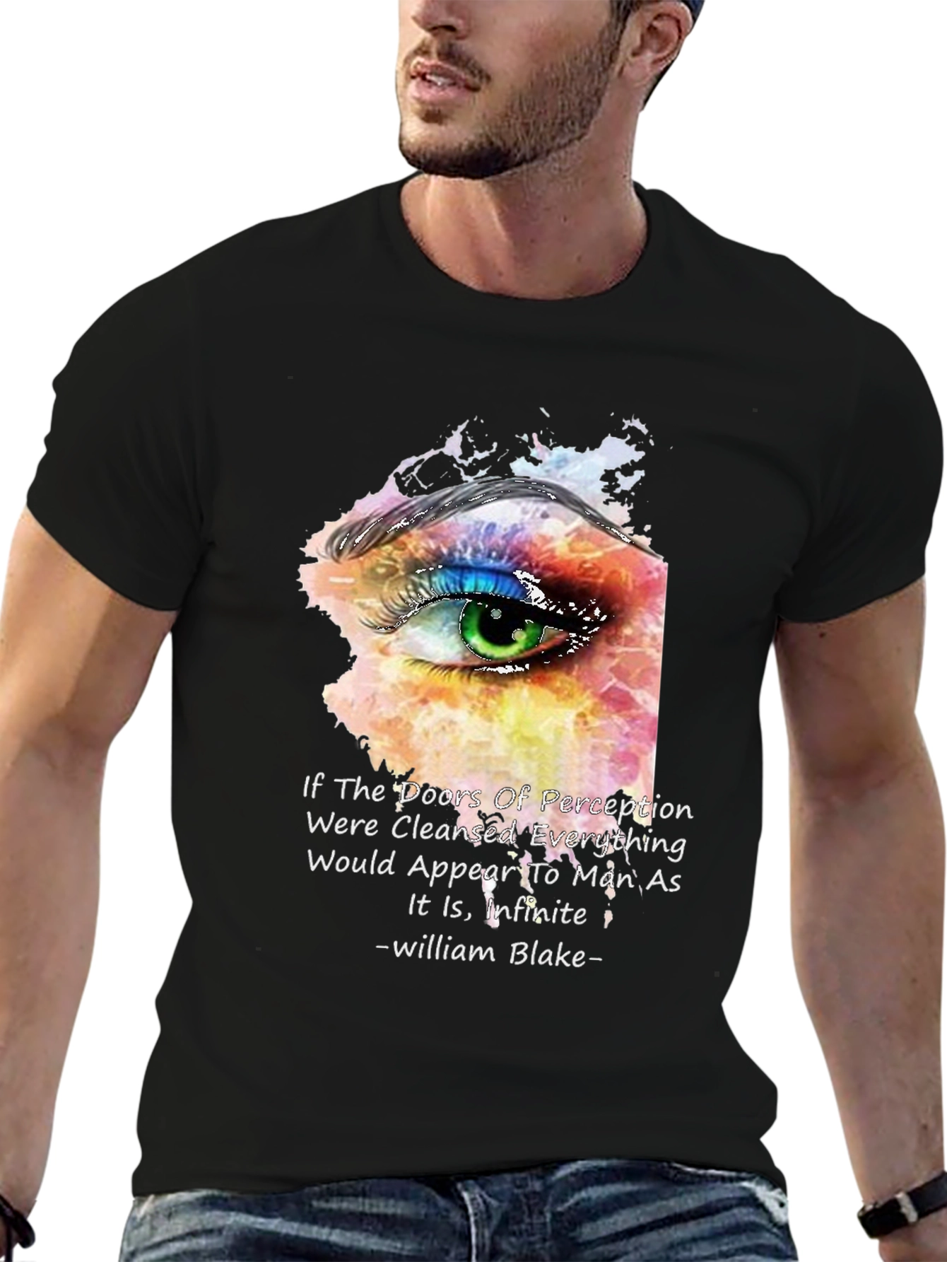 Perception Eye T-Shirt - William Blake Quote