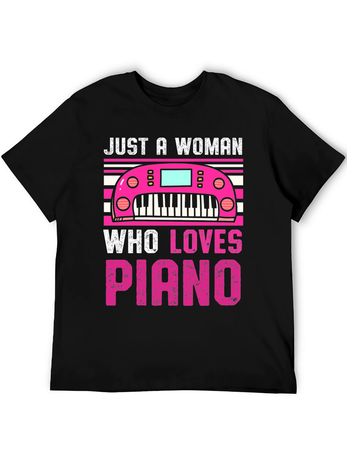 Just a Woman Who Loves Piano T-Shirt