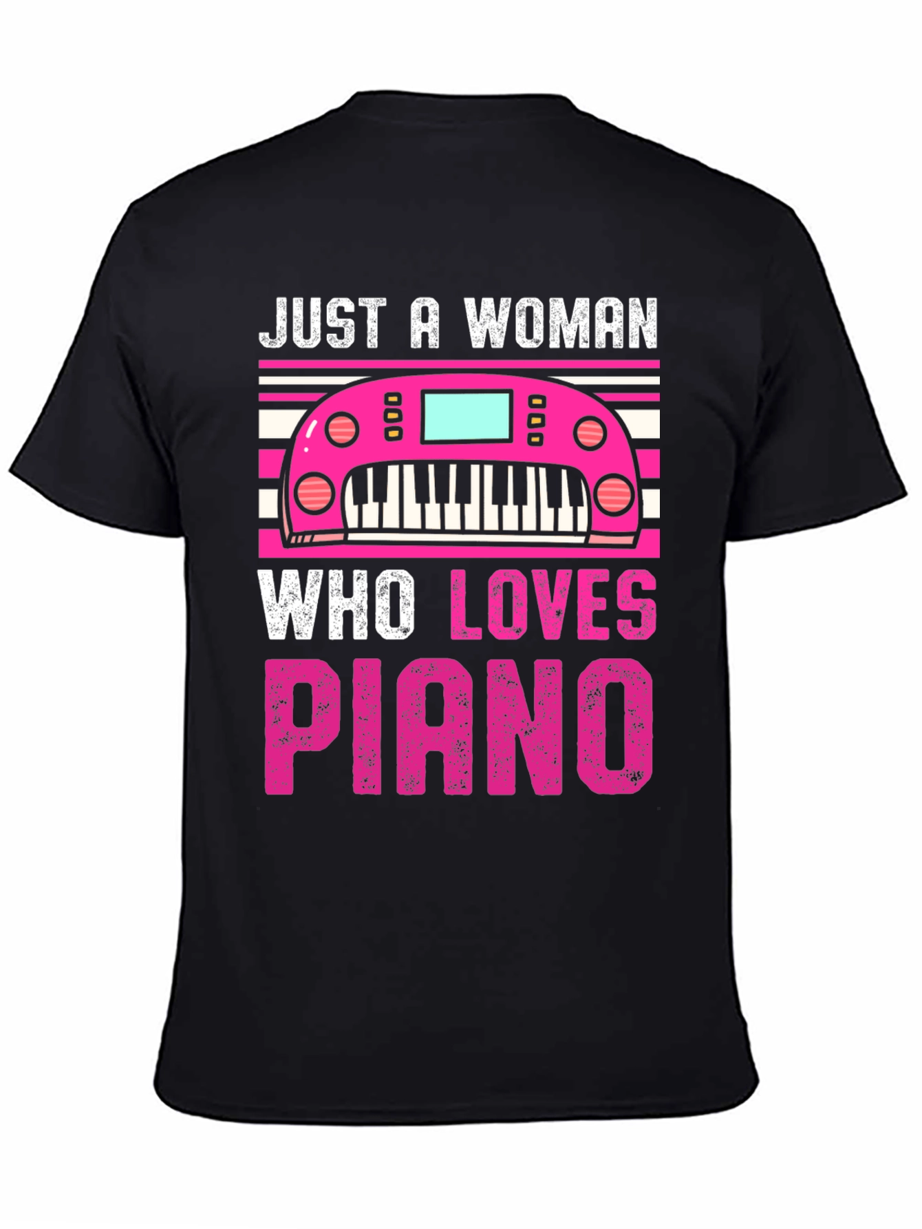 Just a Woman Who Loves Piano T-Shirt