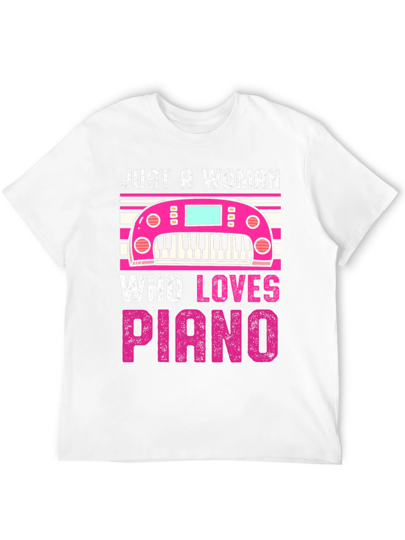 Just a Woman Who Loves Piano T-Shirt