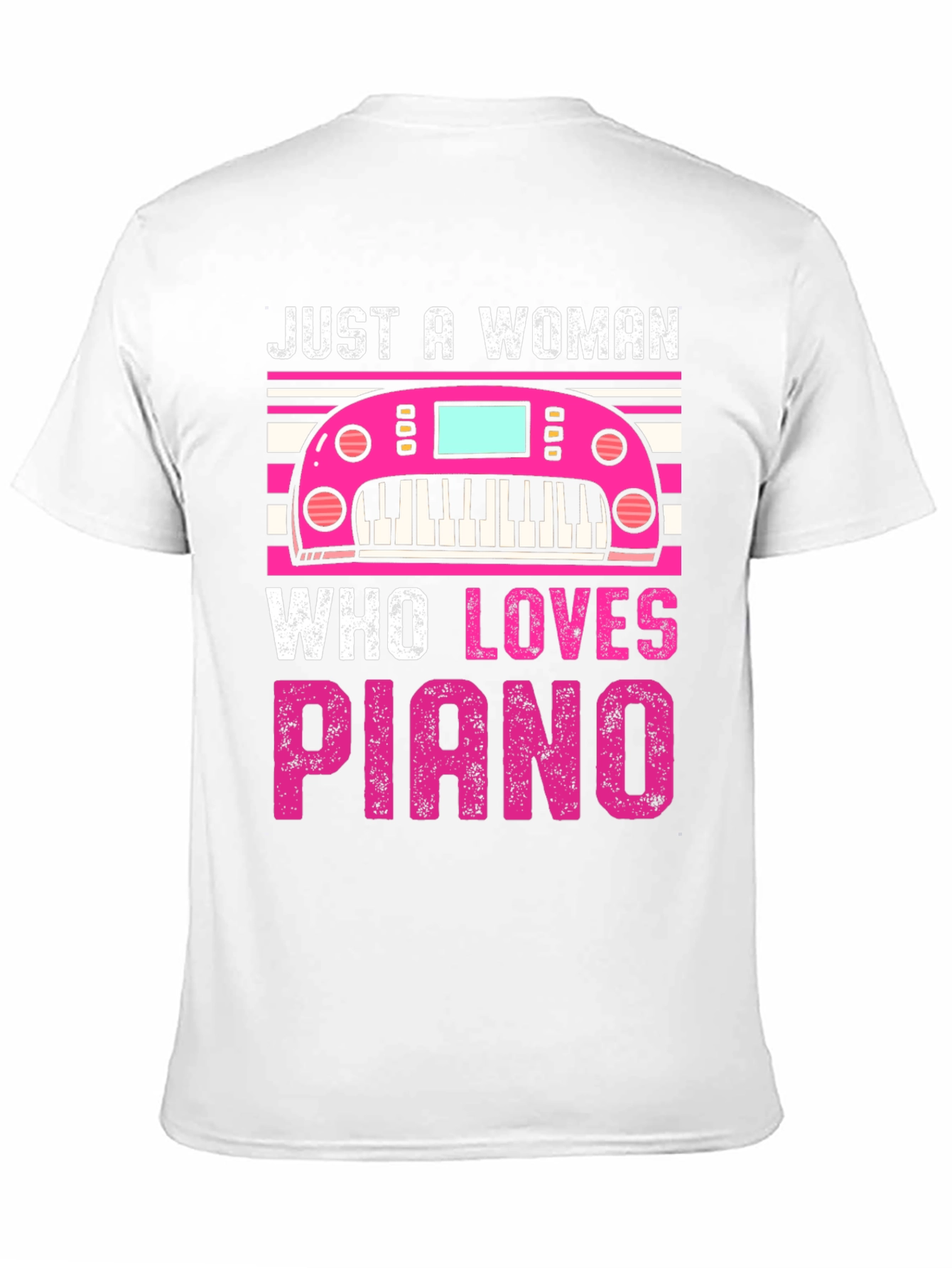 Just a Woman Who Loves Piano T-Shirt