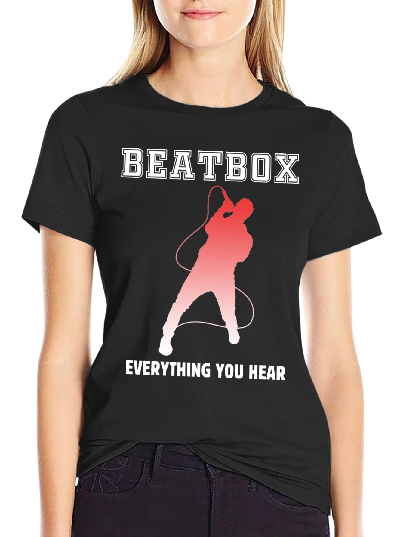 Beatbox Everything You Hear Black Graphic T-Shirt