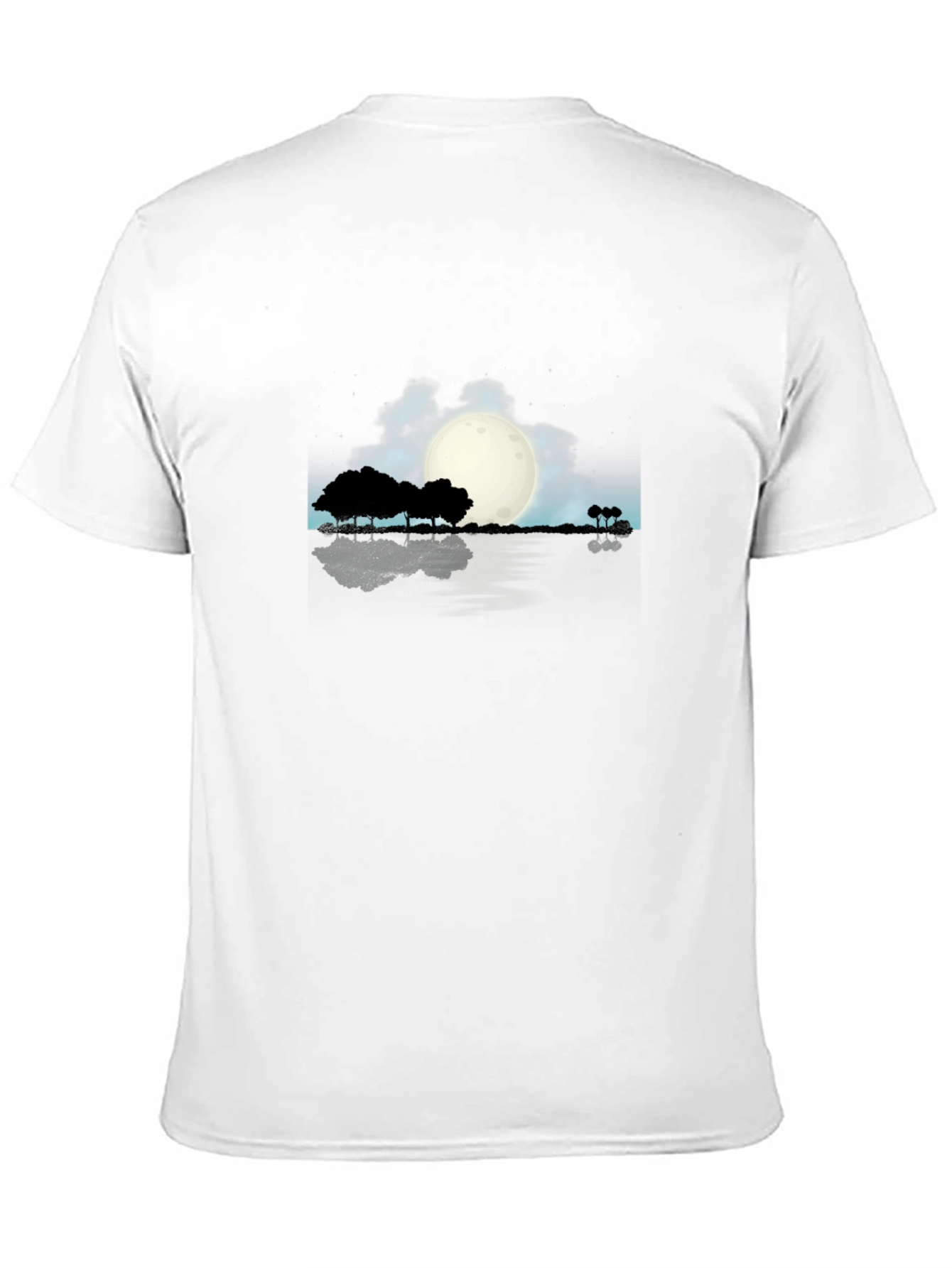 Moonlit Nightscape Graphic Tee - Soft Cotton Comfort