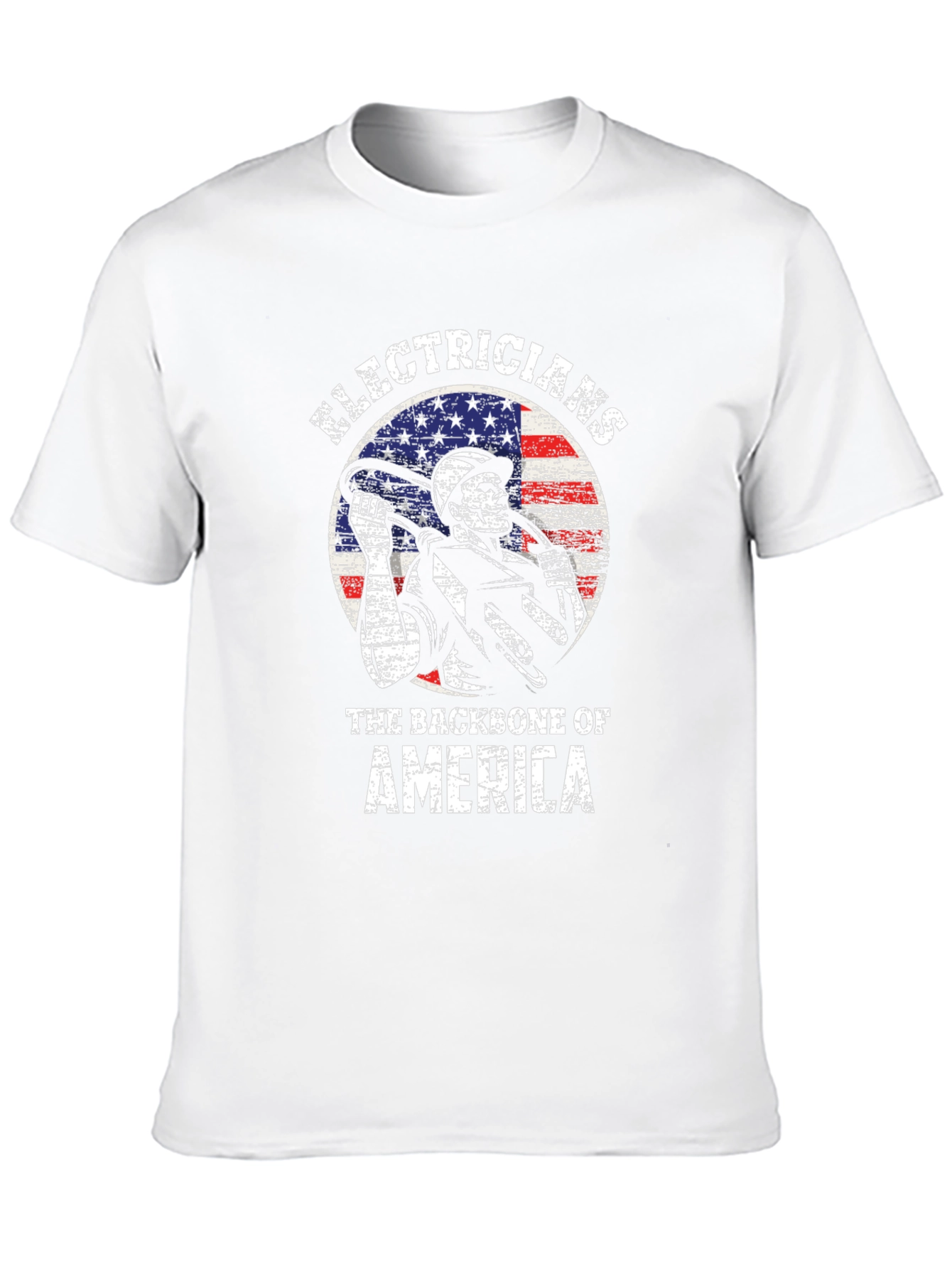 Electricians Backbone of America Graphic T-Shirt