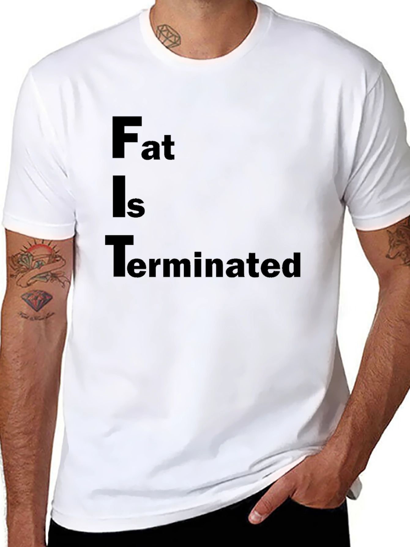 FIT Terminated Black T-Shirt